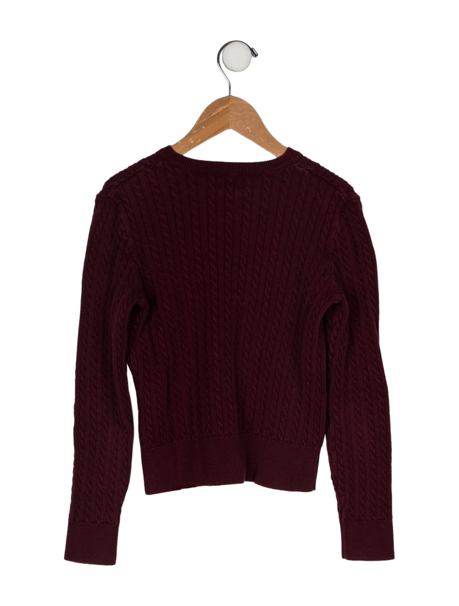 Polo Ralph Lauren Polo Ralph Lauren Girls' Solid Cable Knit Cardigan