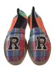 Polo Ralph Lauren Plaid Print Embroidered Accent Slides