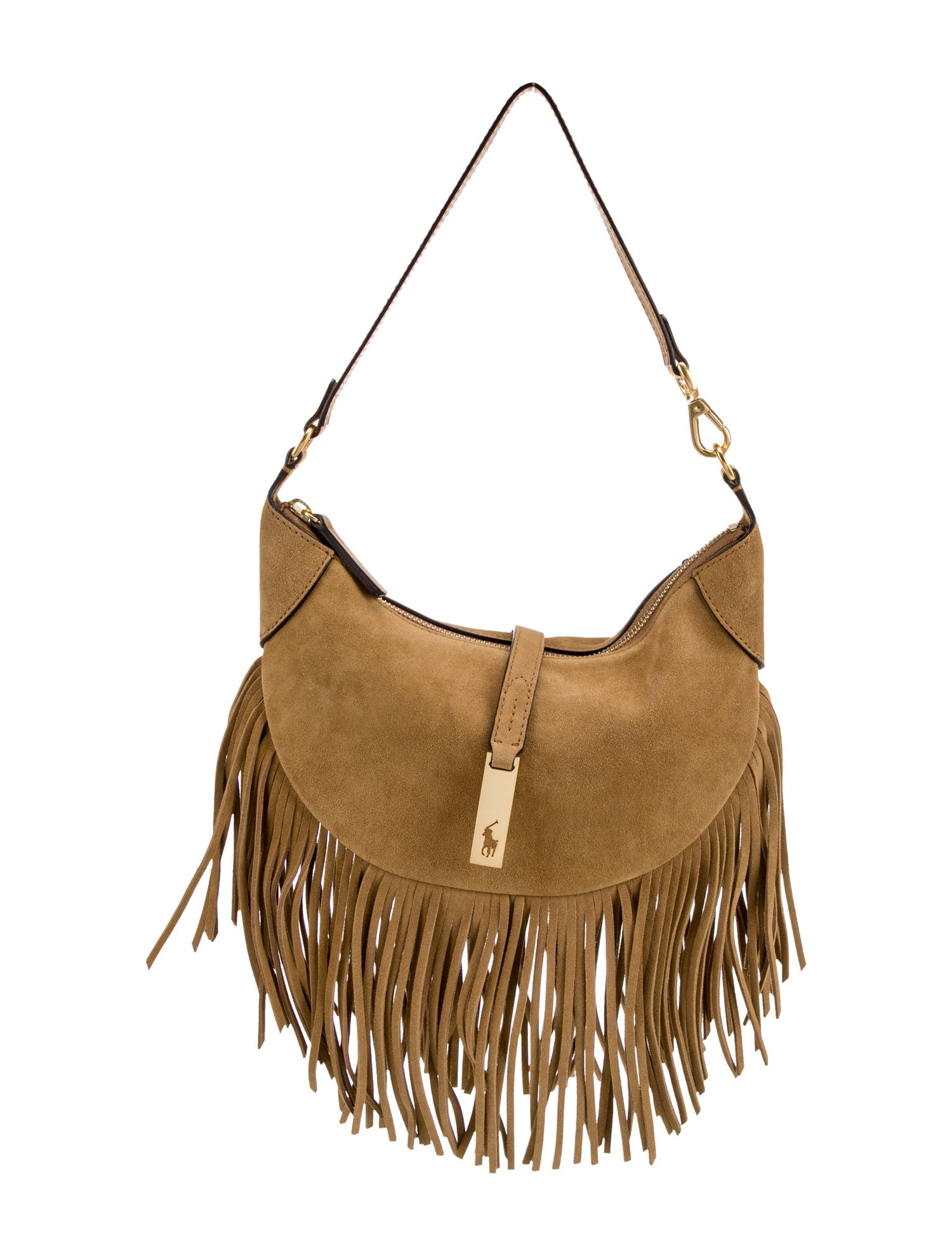 Polo Ralph Lauren Suede Shoulder Bag w/ Tags