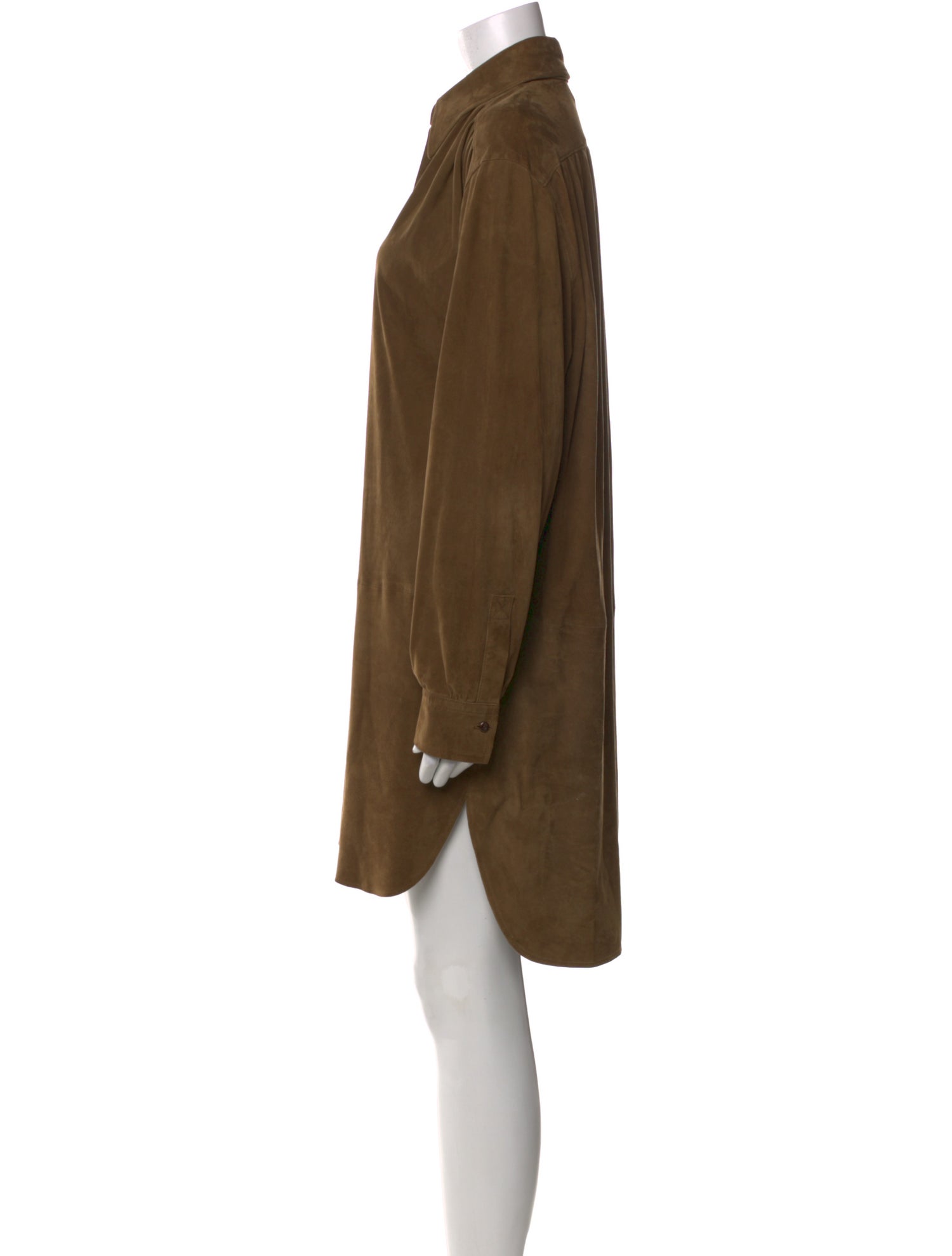 Polo Ralph Lauren Leather Knee-Length Dress