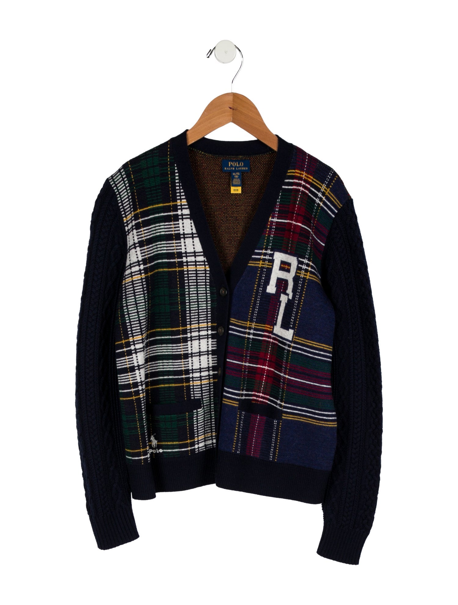 Polo Ralph Lauren Girls' Plaid Print Sweater