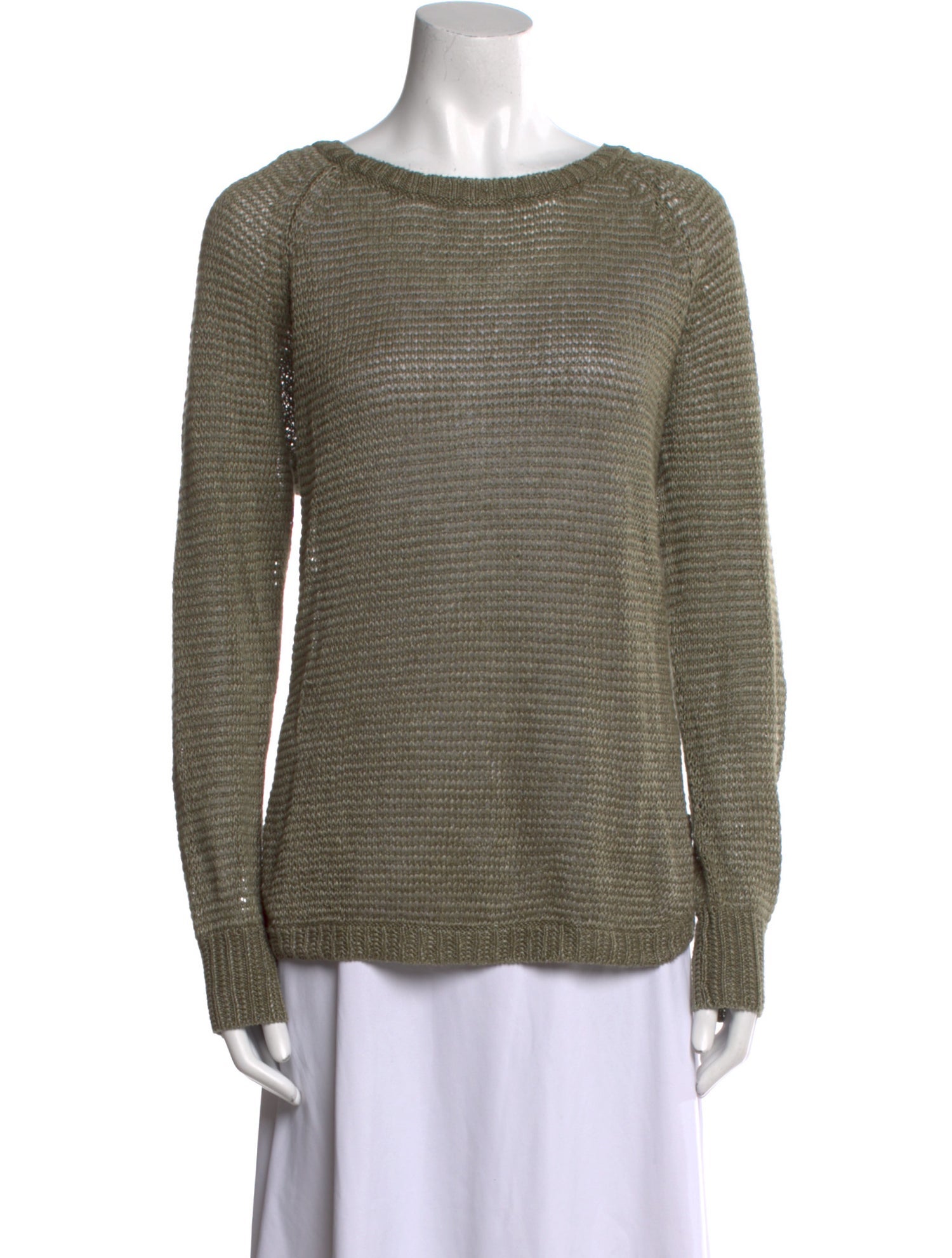 Polo Ralph Lauren Linen Bateau Neckline Sweater