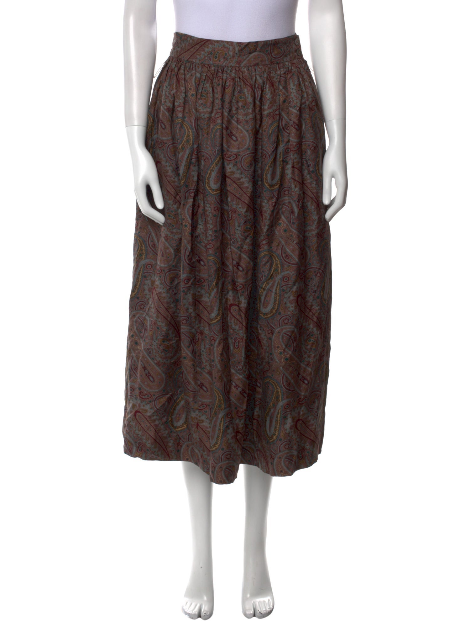 Polo Ralph Lauren Paisley Print Midi Length Skirt