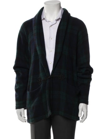 Polo Ralph Lauren Cashmere Plaid Print Cardigan