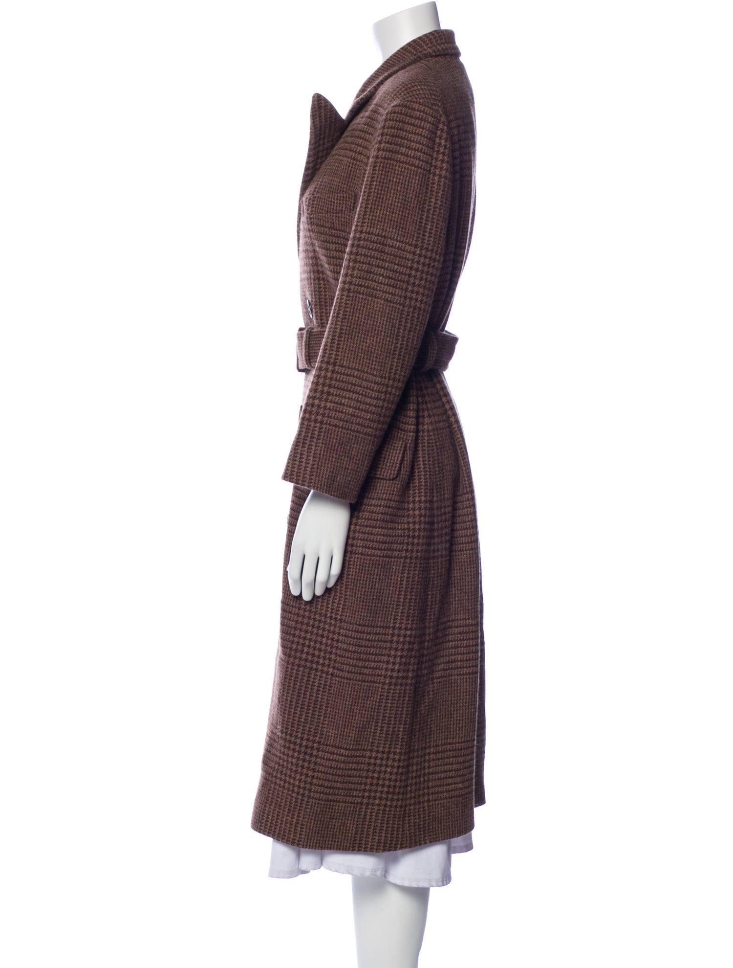 Polo Ralph Lauren Wool Plaid Print Peacoat