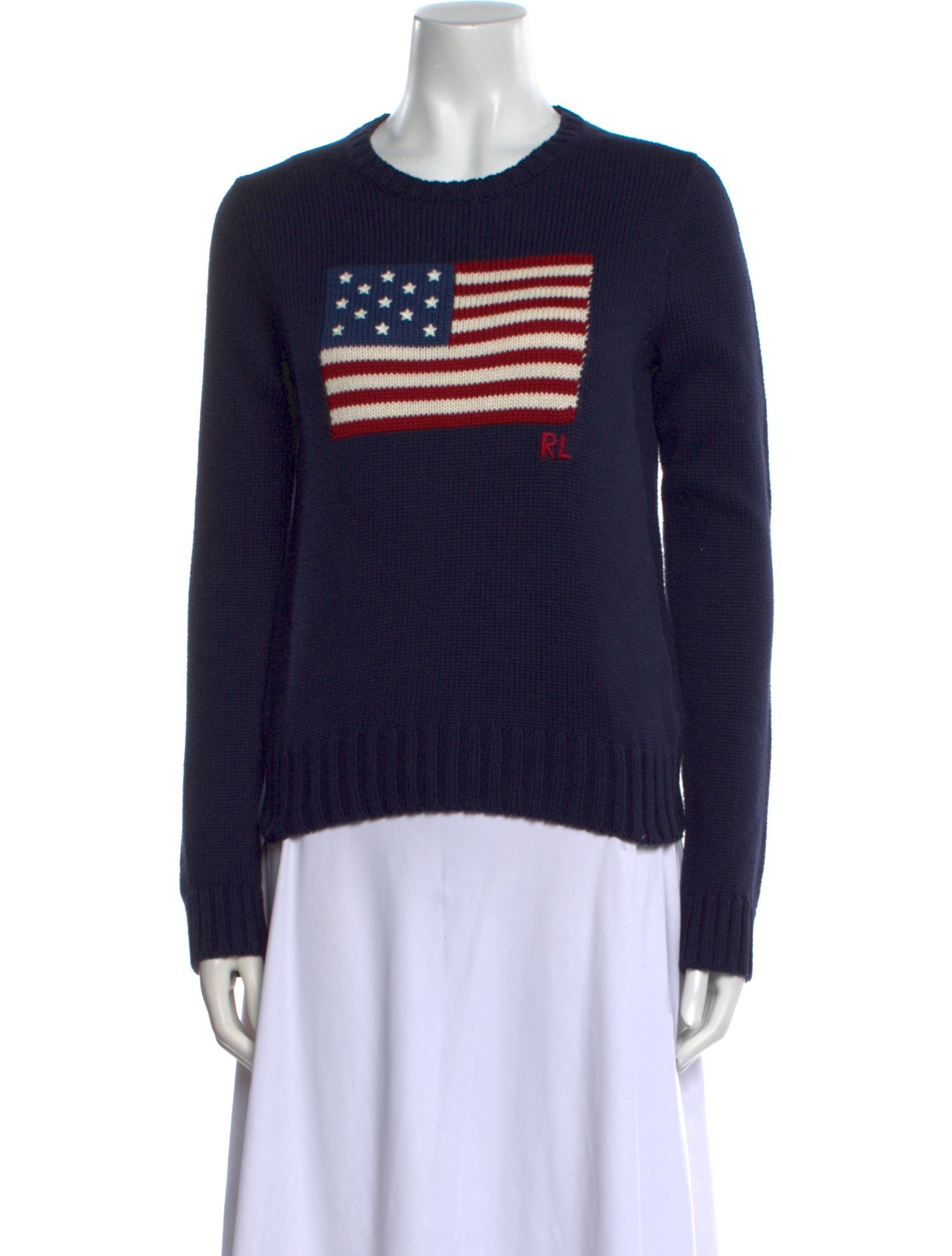 Polo Ralph Lauren Graphic Print Crew Neck Sweater