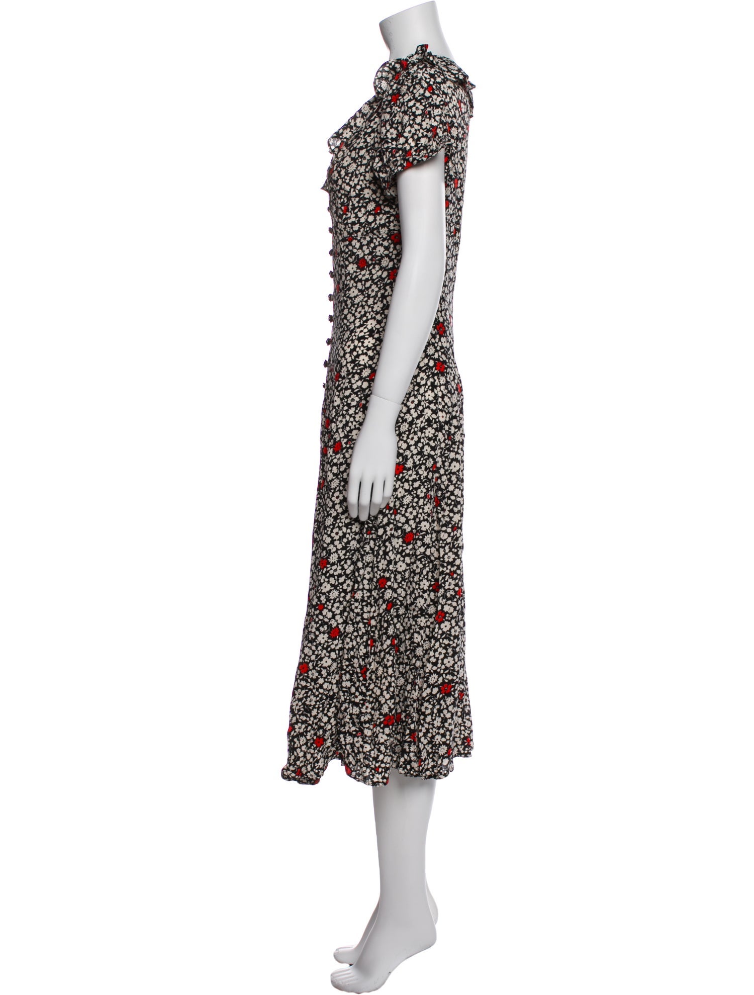 Polo Ralph Lauren Floral Print Midi Length Dress