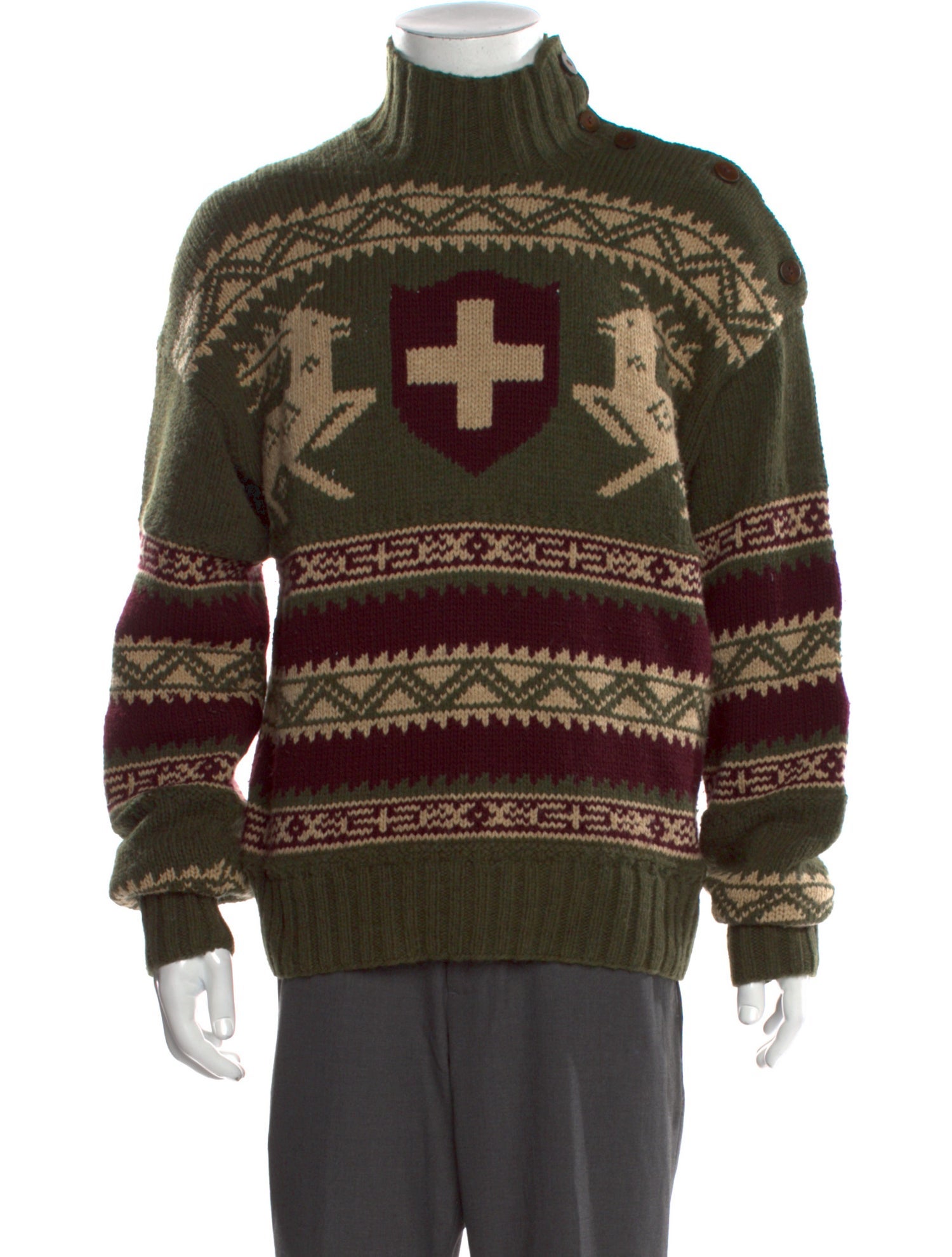 Polo Ralph Lauren Wool Printed Pullover