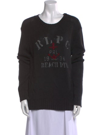 Polo Ralph Lauren Linen Graphic Print Sweater