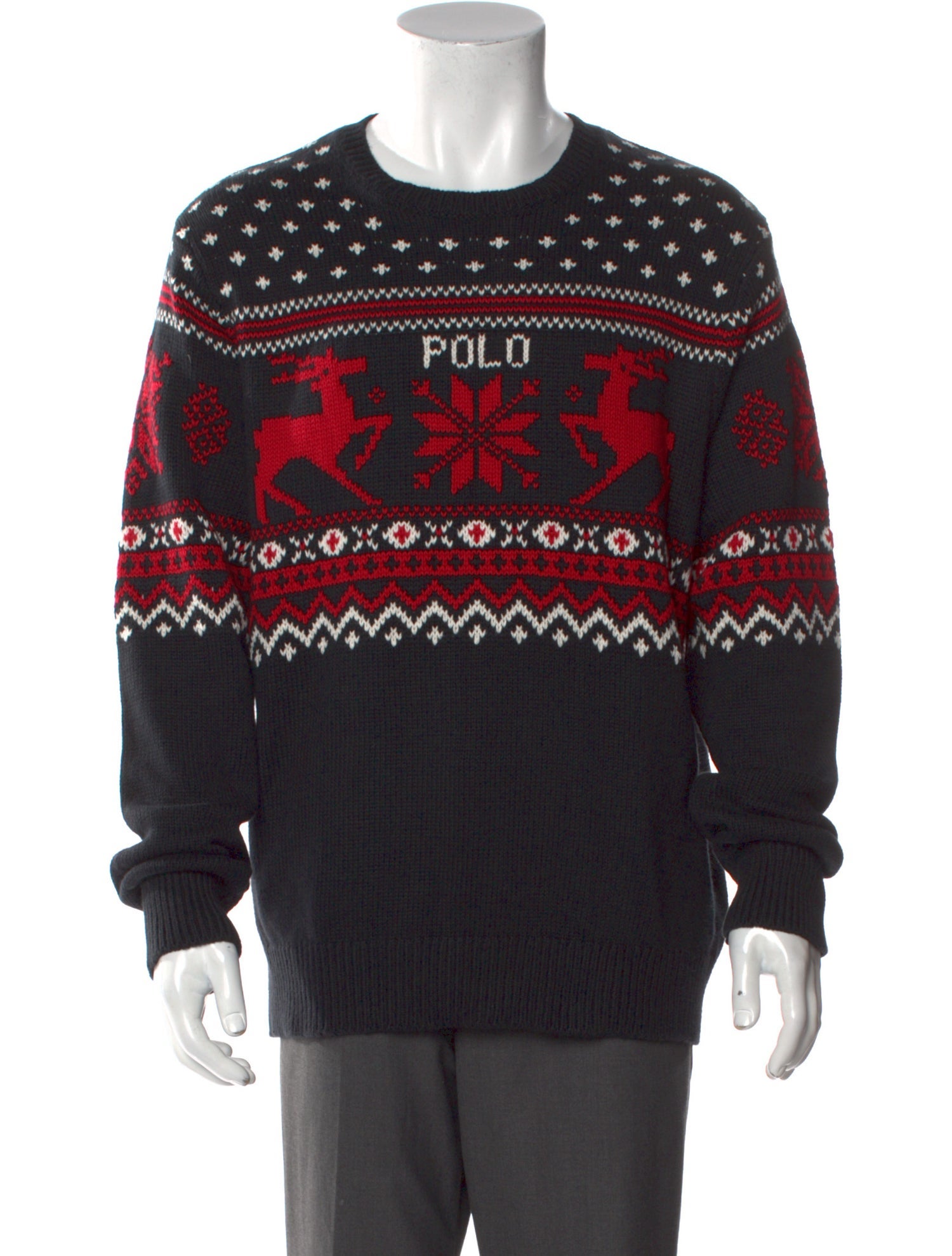 Polo Ralph Lauren Graphic Print Crew Neck Pullover w/ Tags