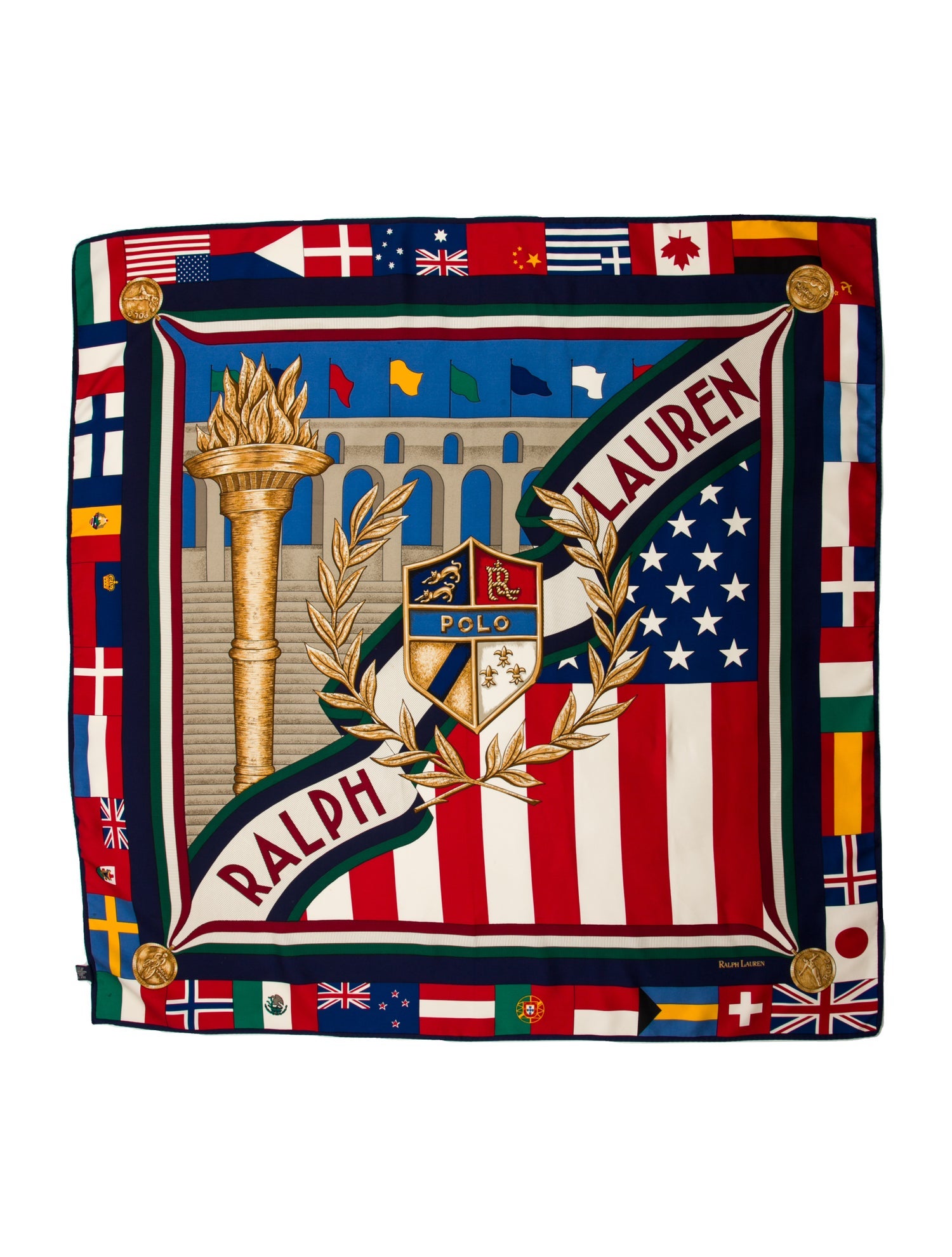 Ralph Lauren Silk Printed Scarf