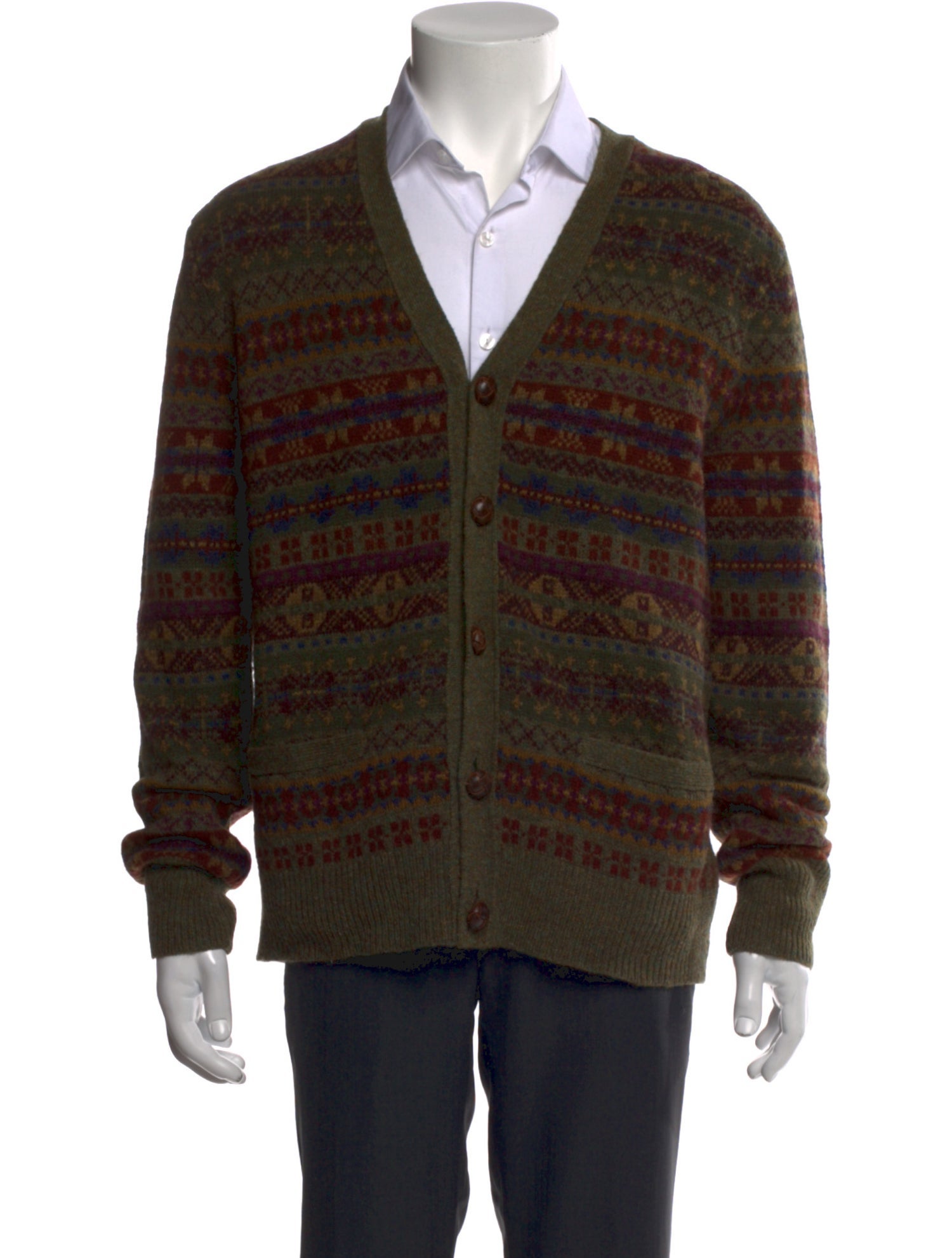 Polo Ralph Lauren Wool Striped Cardigan