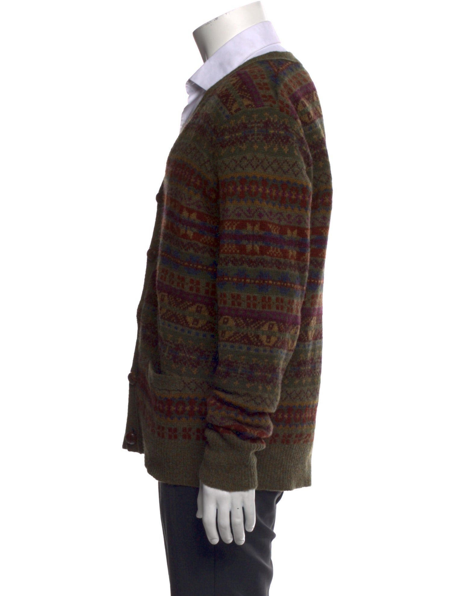 Polo Ralph Lauren Wool Striped Cardigan