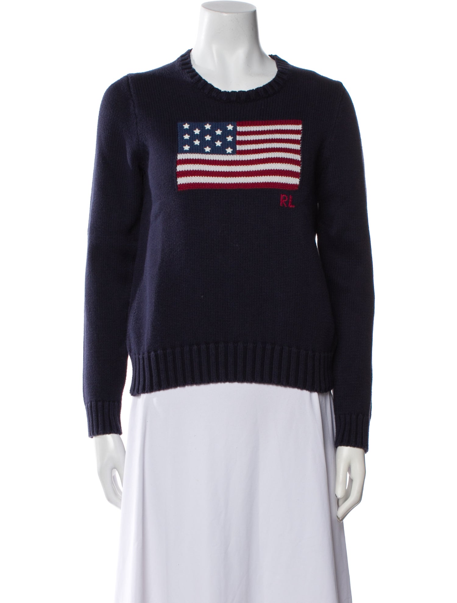 Polo Ralph Lauren Graphic Print Crew Neck Sweater