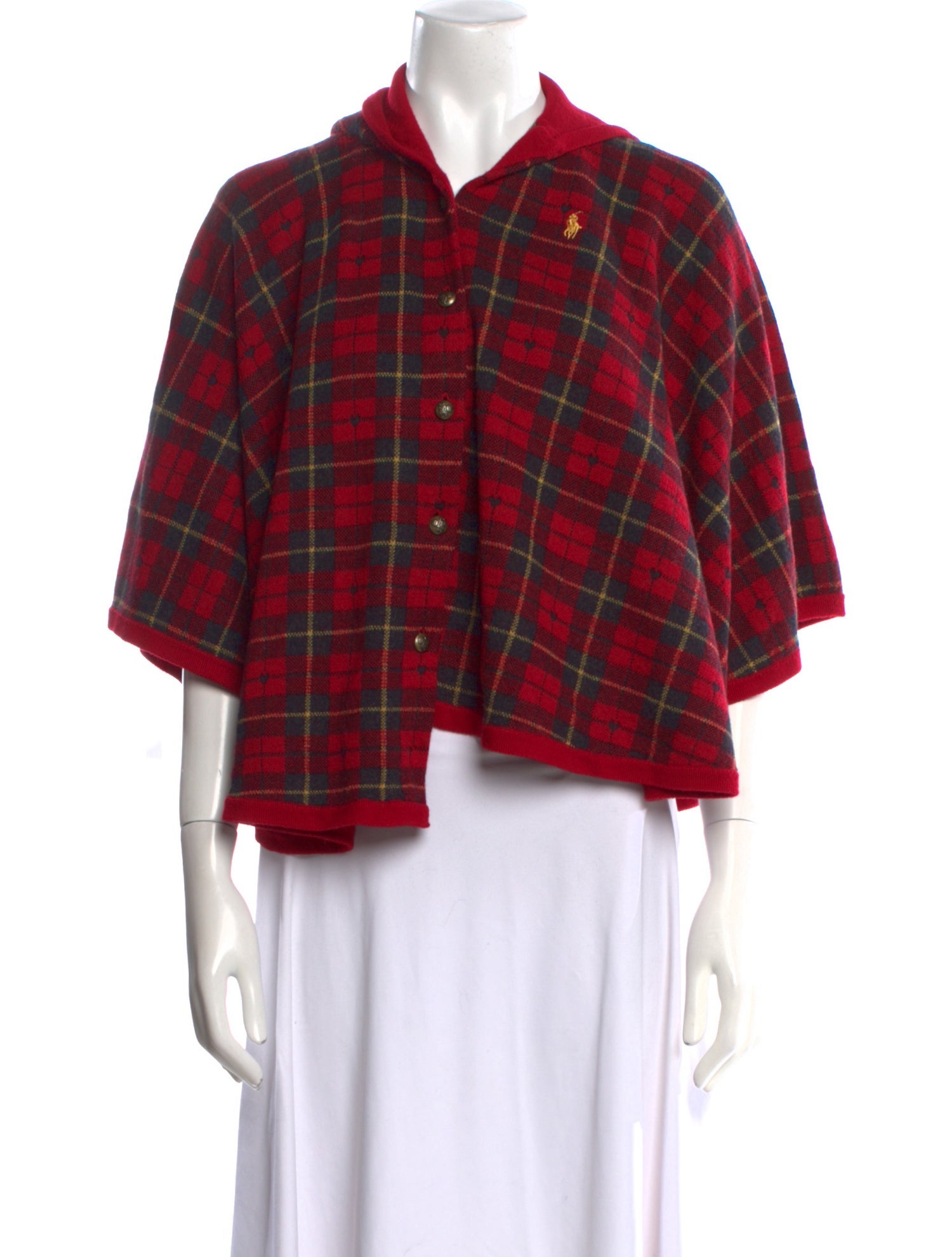 Polo Ralph Lauren Wool Plaid Print Sweater