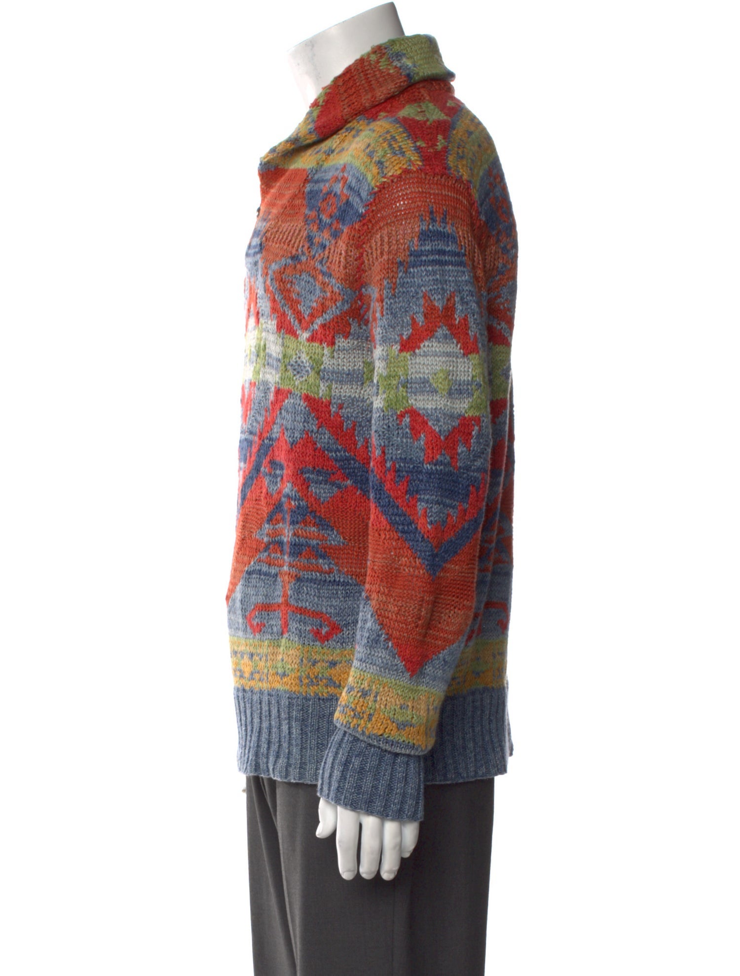 Polo Ralph Lauren Linen Printed Cardigan