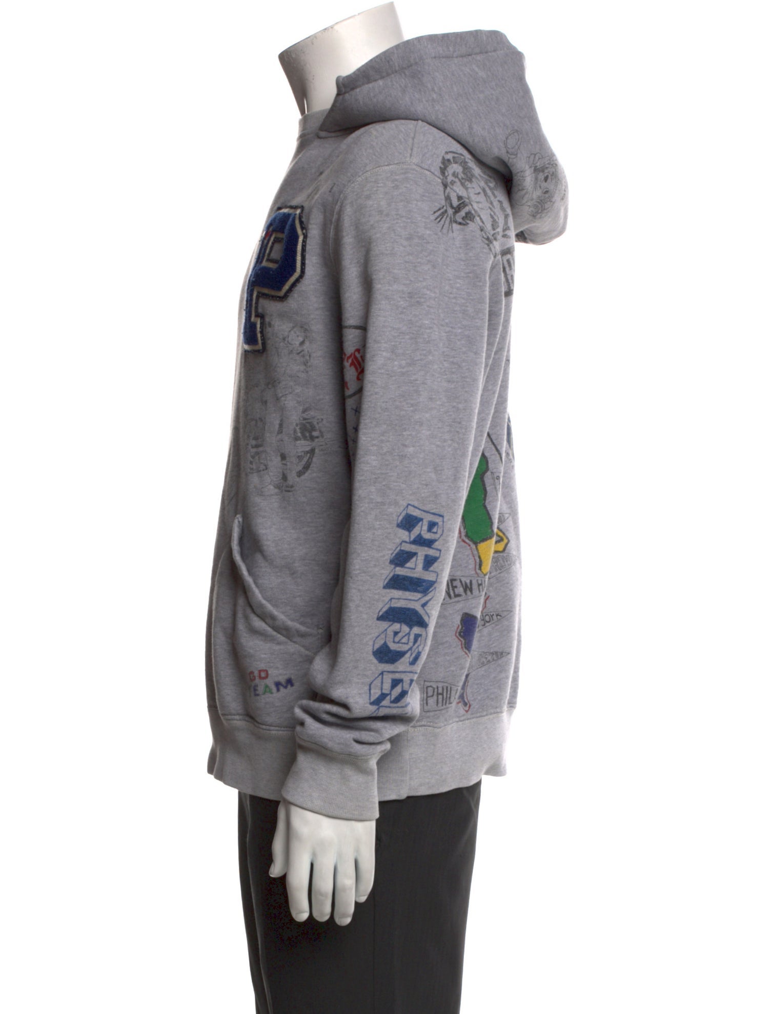 Polo Ralph Lauren Graphic Print Crew Neck Hoodie