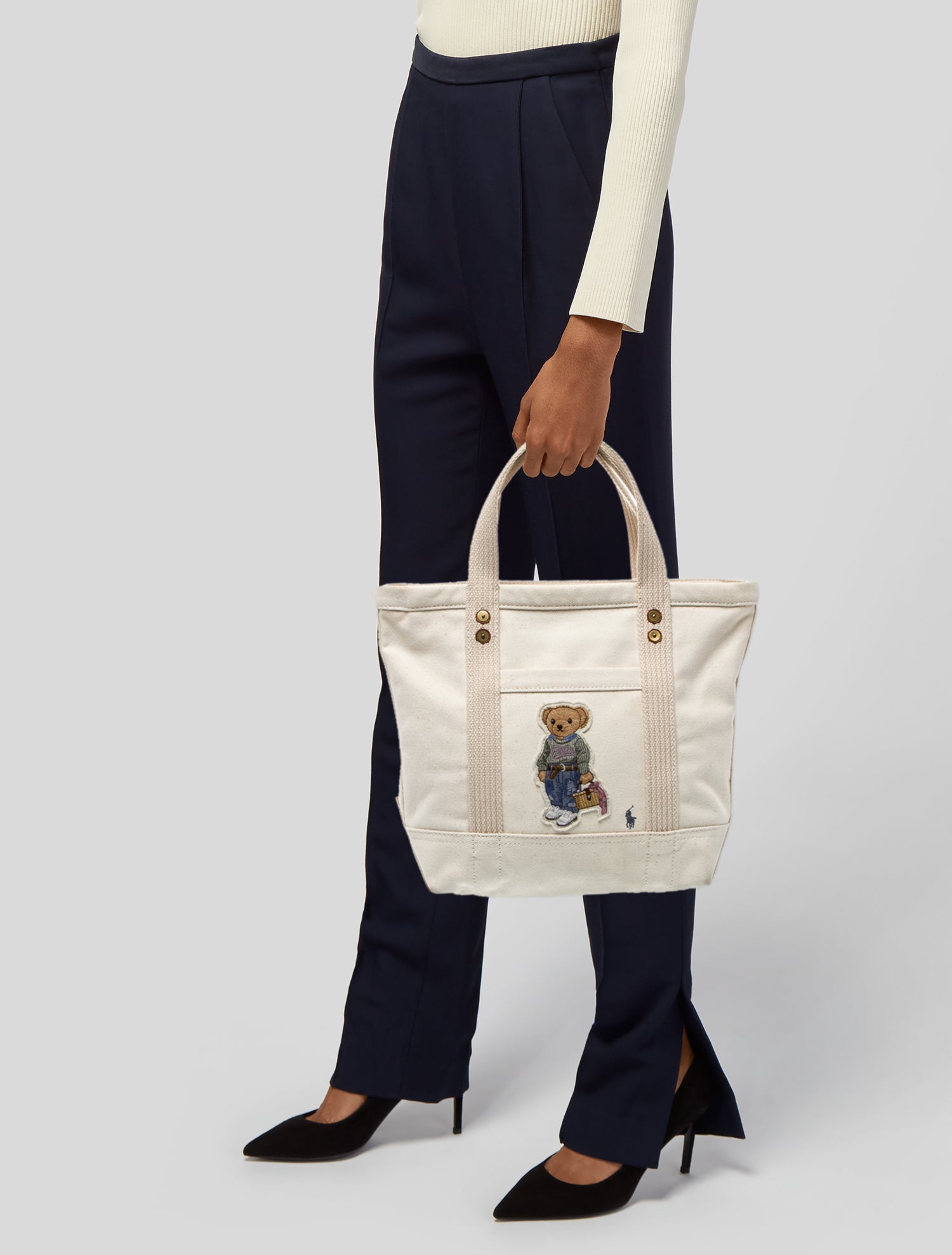 Polo Ralph Lauren Canvas Top Handle Bag