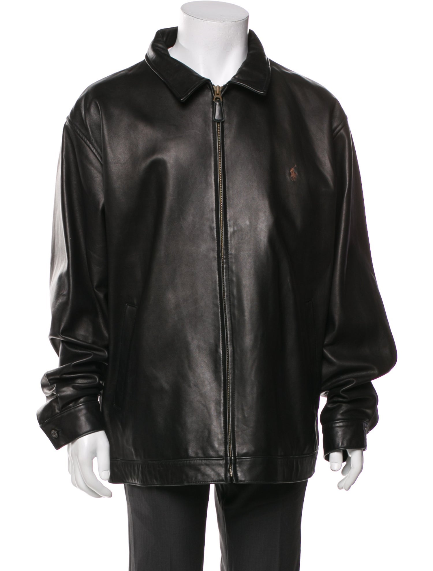 Polo Ralph Lauren Leather Bomber Jacket