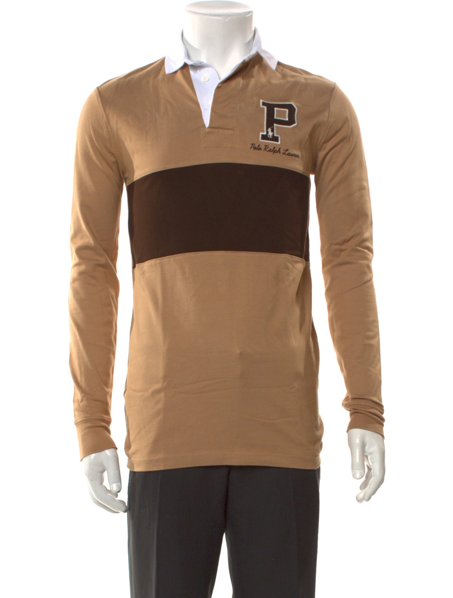 Polo Ralph Lauren Colorblock Pattern V-Neck Polo Shirt