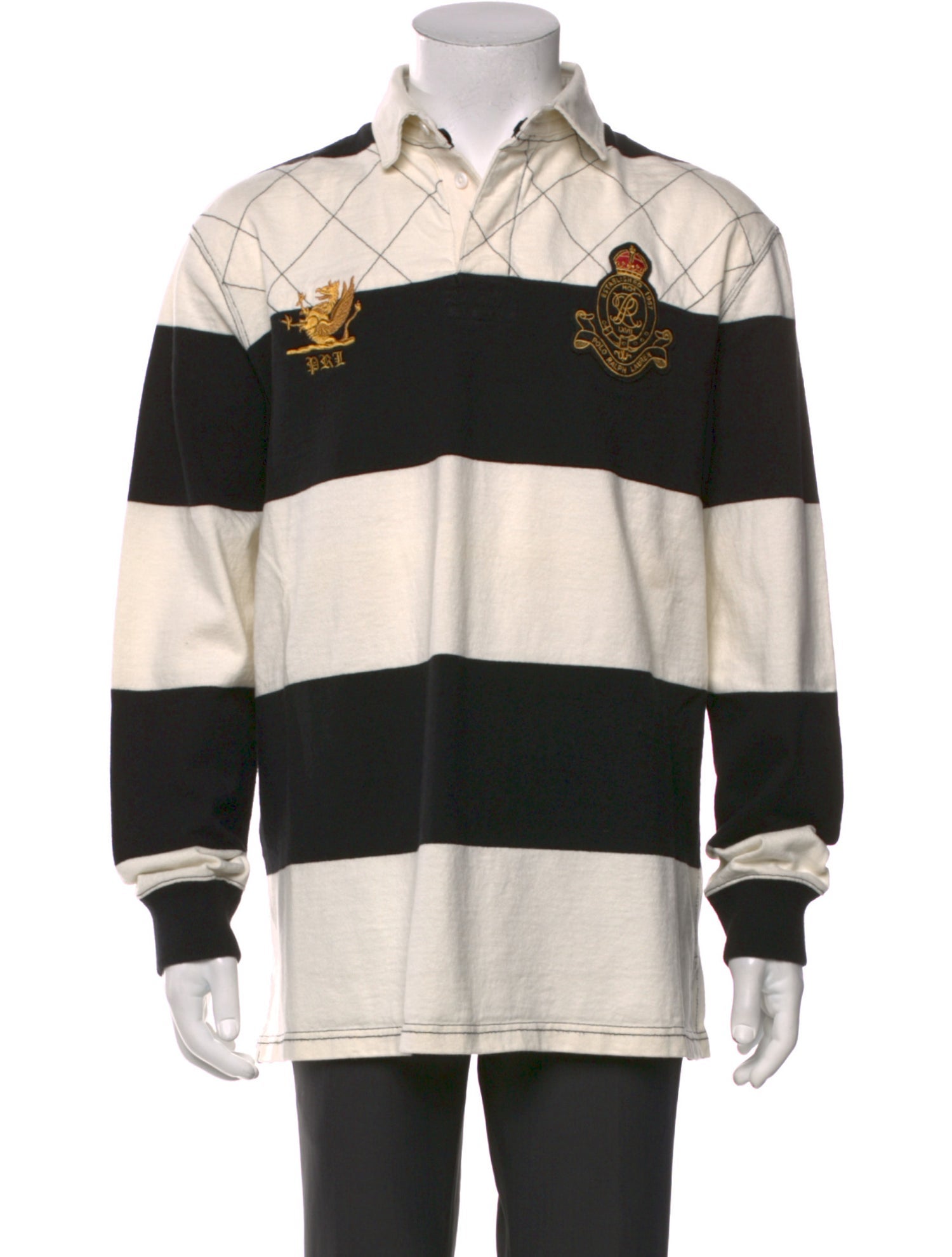 Polo Ralph Lauren Colorblock Pattern Collar Polo Shirt