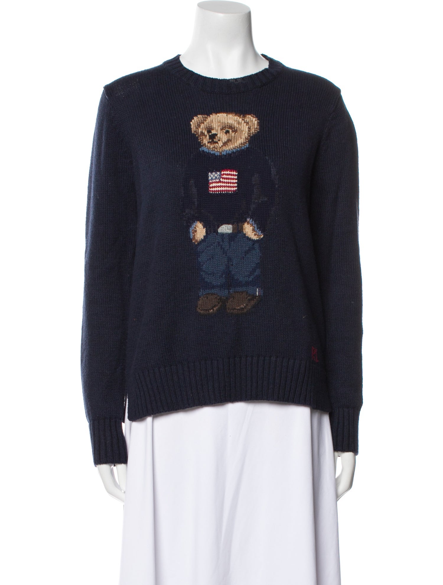Polo Ralph Lauren Graphic Print Crew Neck Sweater