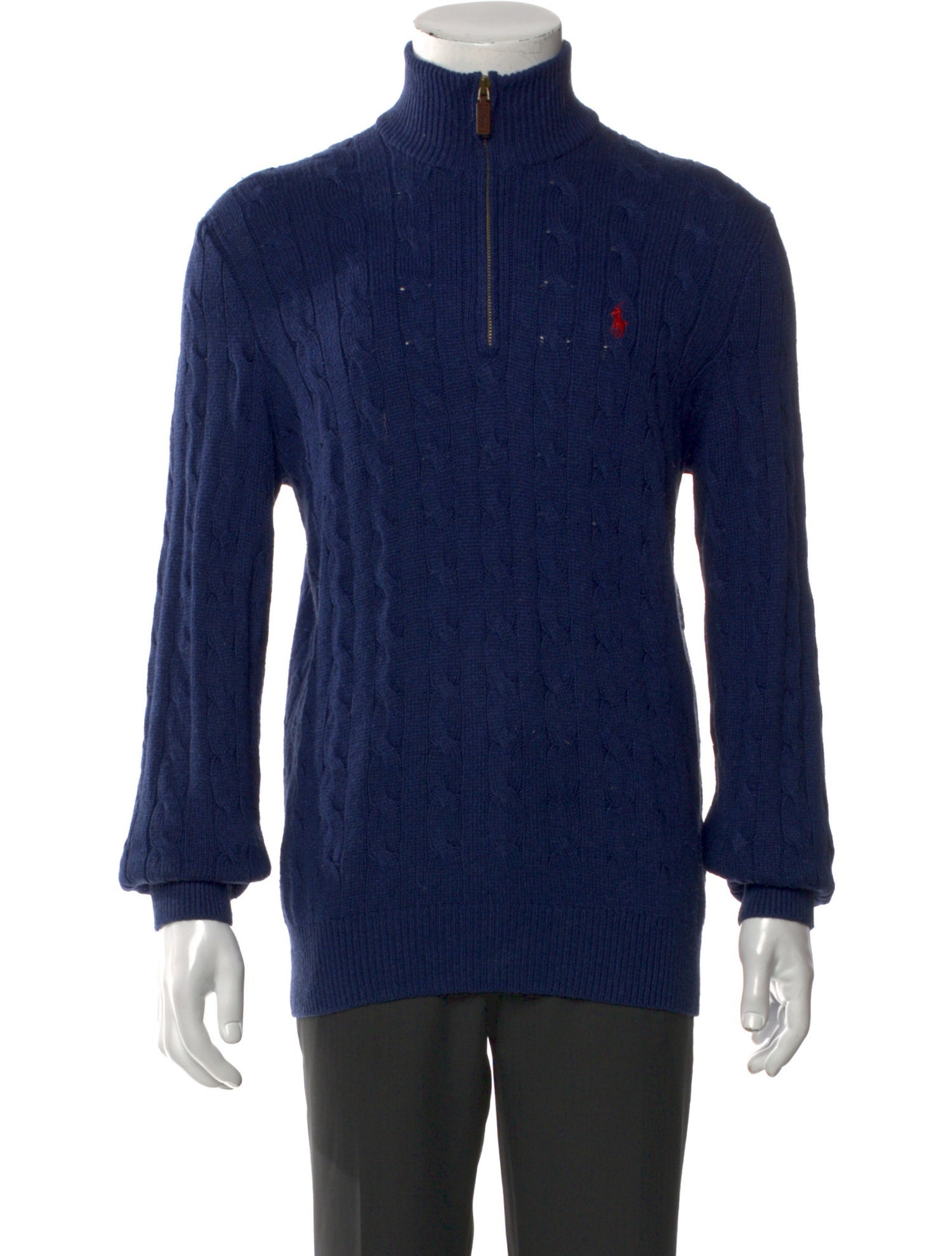 Polo Ralph Lauren Silk Mock Neck Pullover