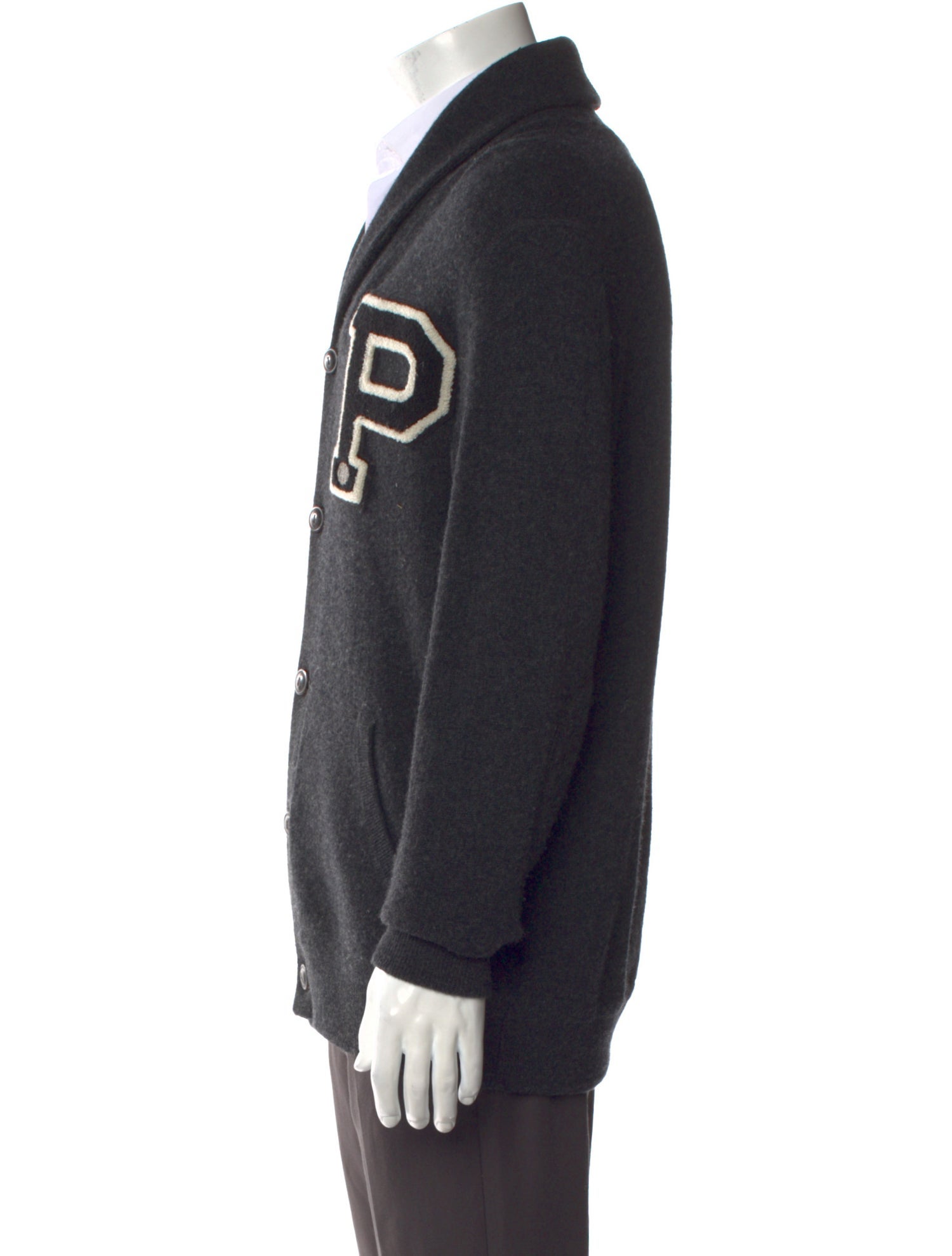 Polo Ralph Lauren Merino Wool Graphic Print Cardigan