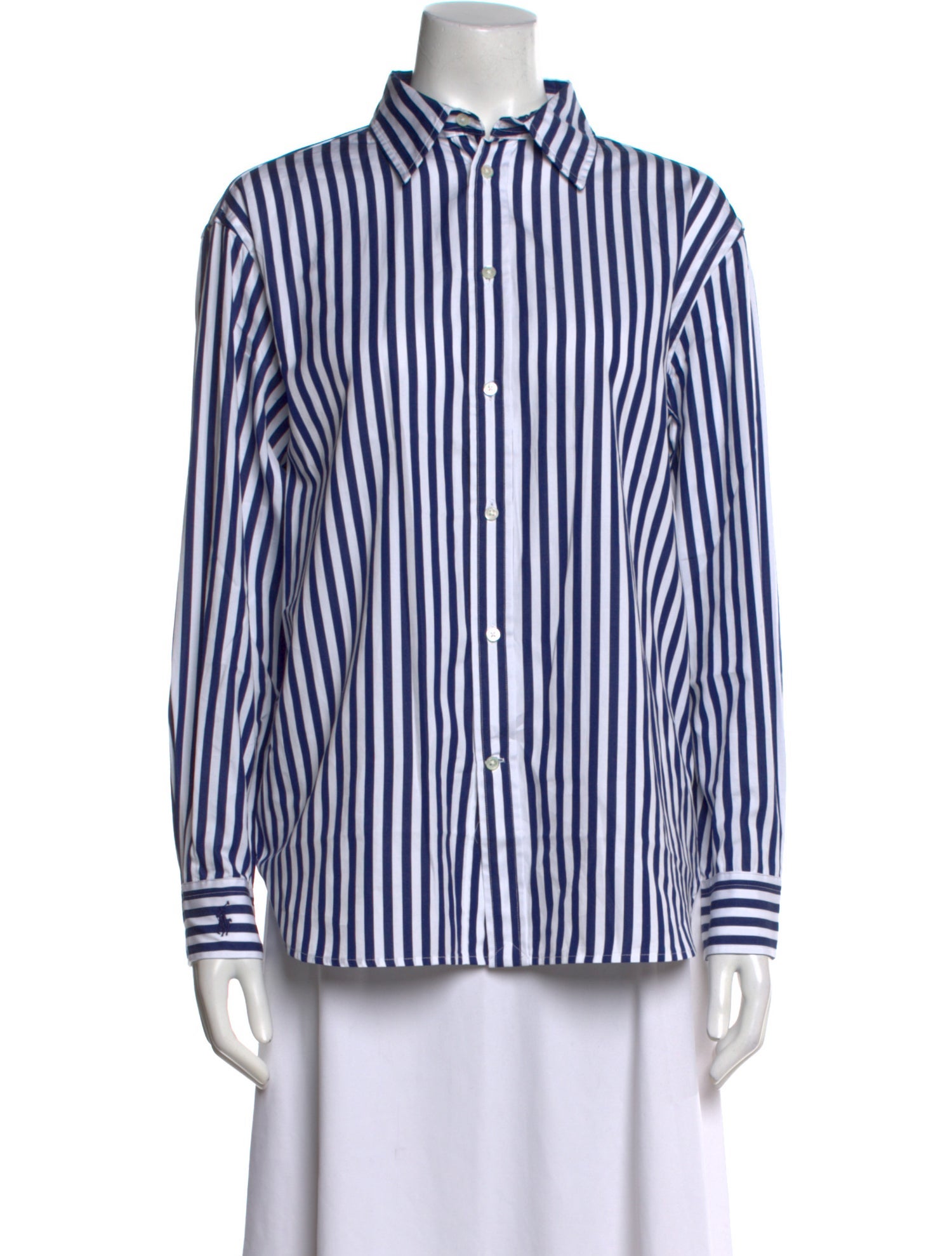 Polo Ralph Lauren Striped Long Sleeve Button-Up Top