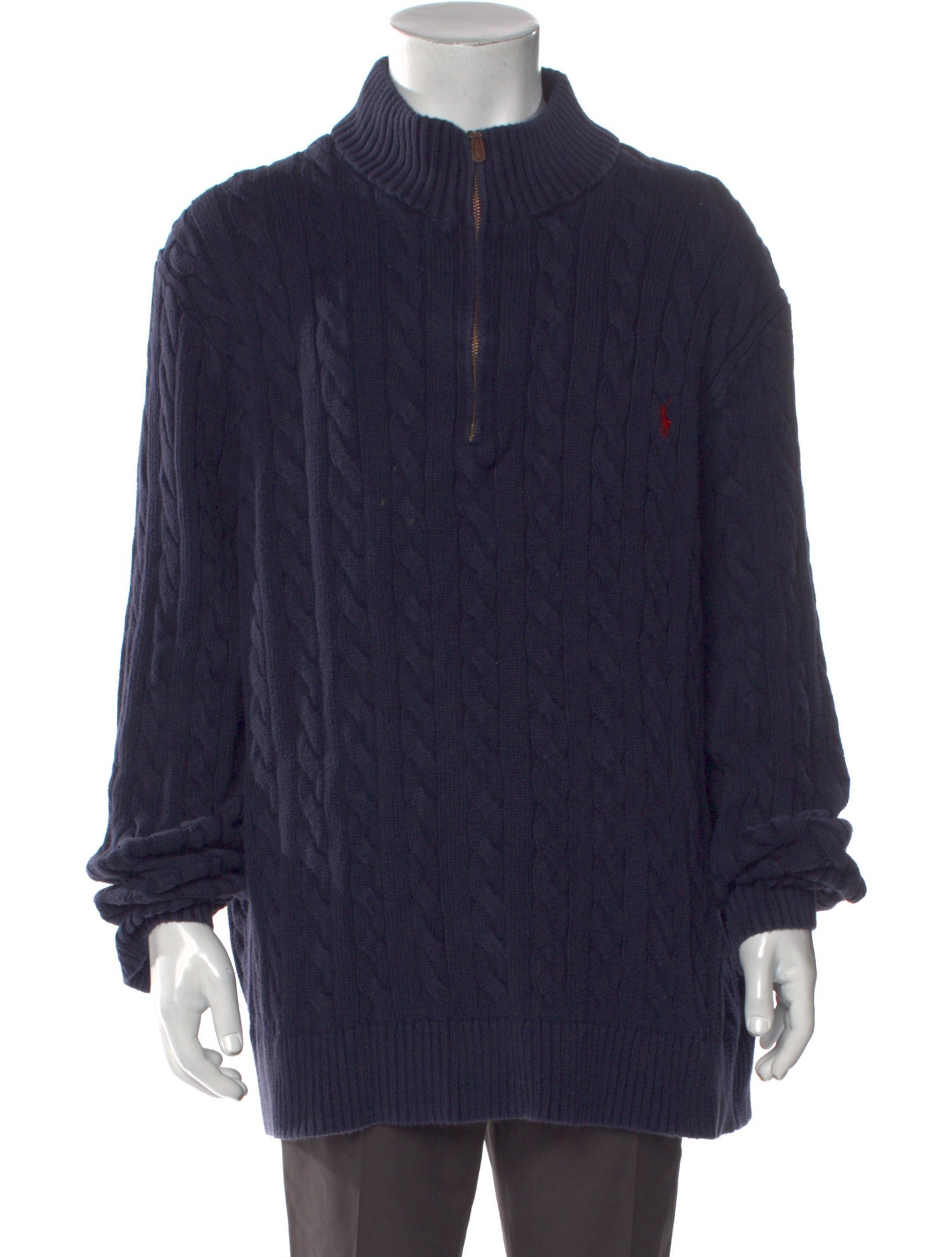 Polo Ralph Lauren Mock Neck Long Sleeve Polo Sweater