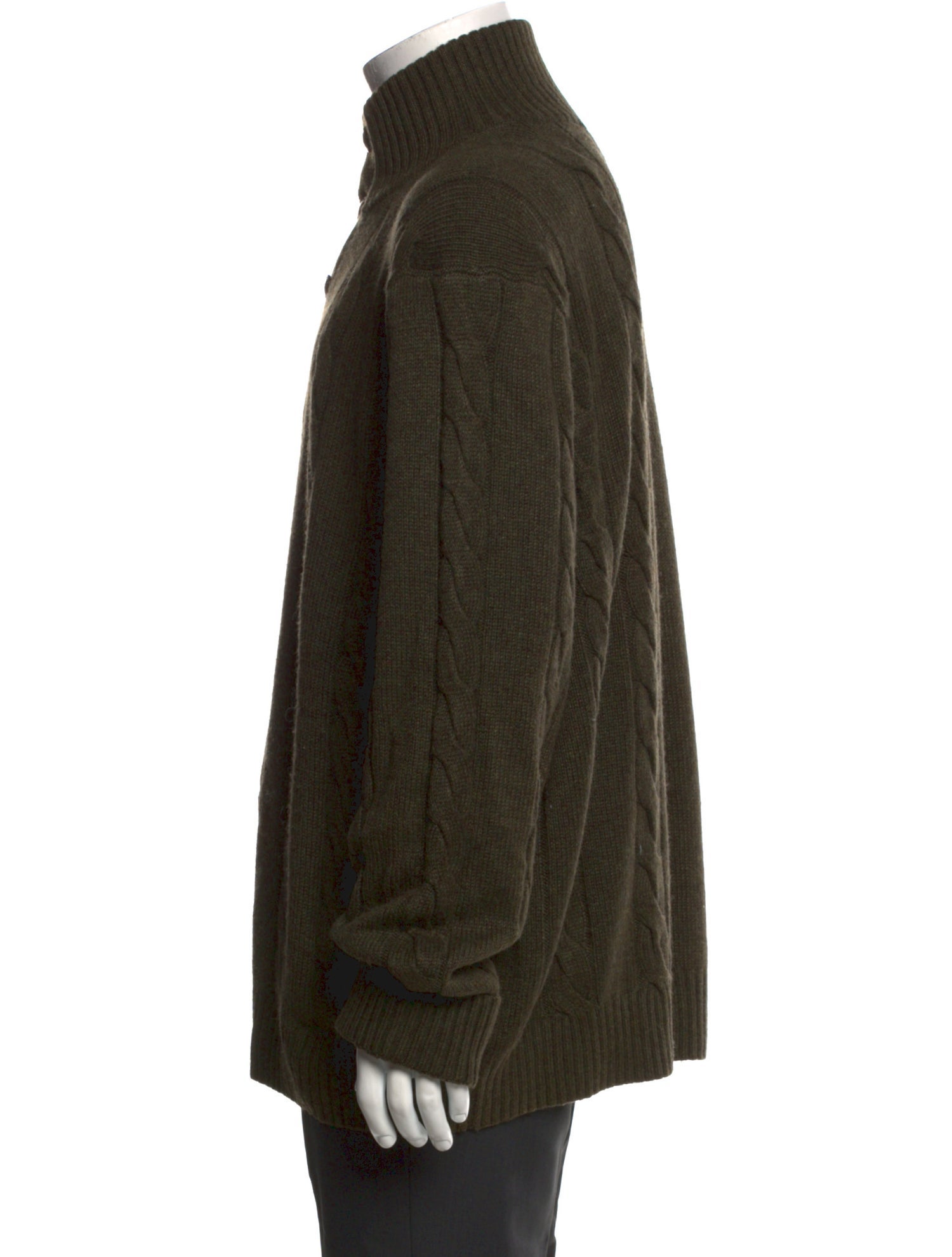 Polo Ralph Lauren Silk Mock Neck Cardigan