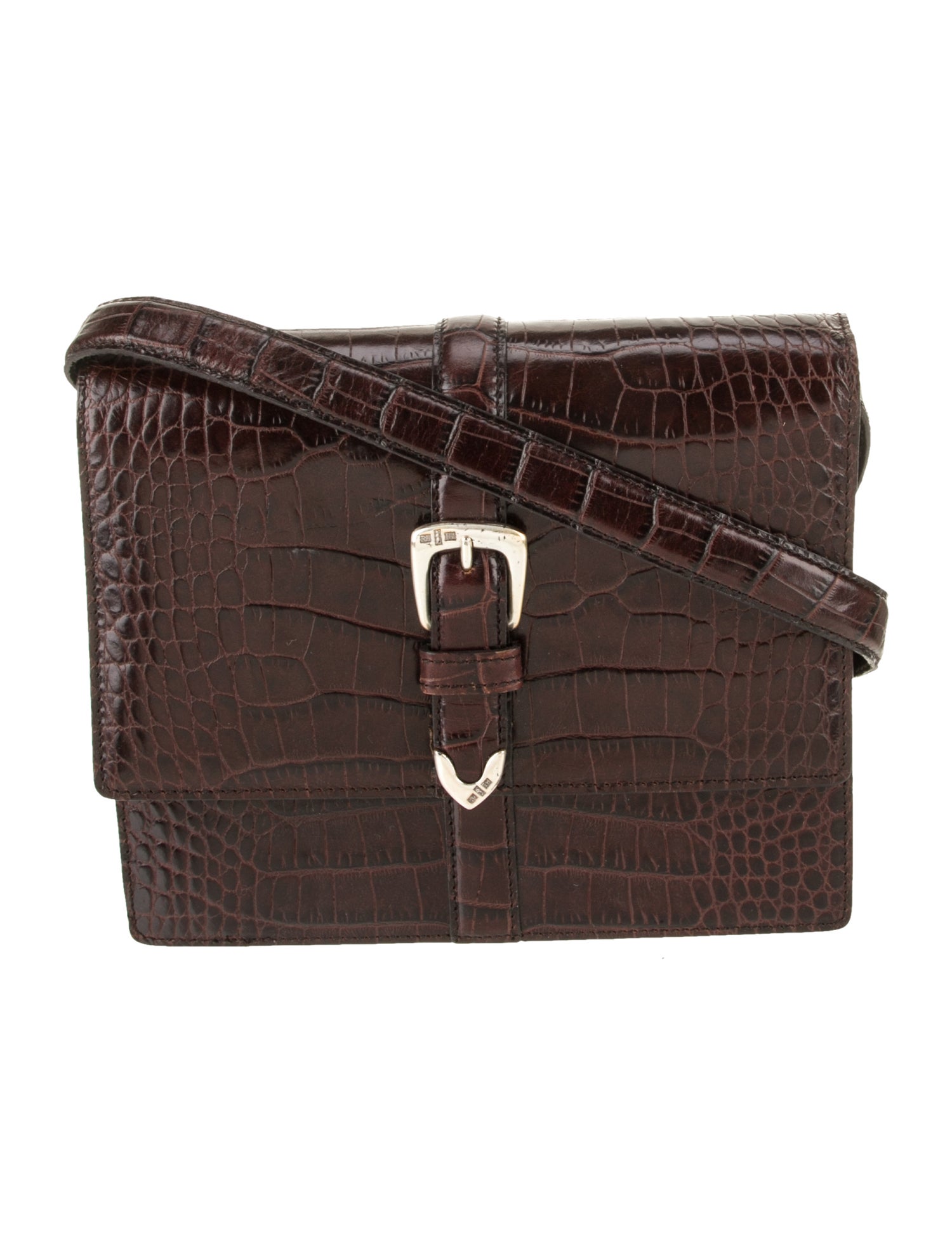 Polo Ralph Lauren Embossed Leather Crossbody Bag