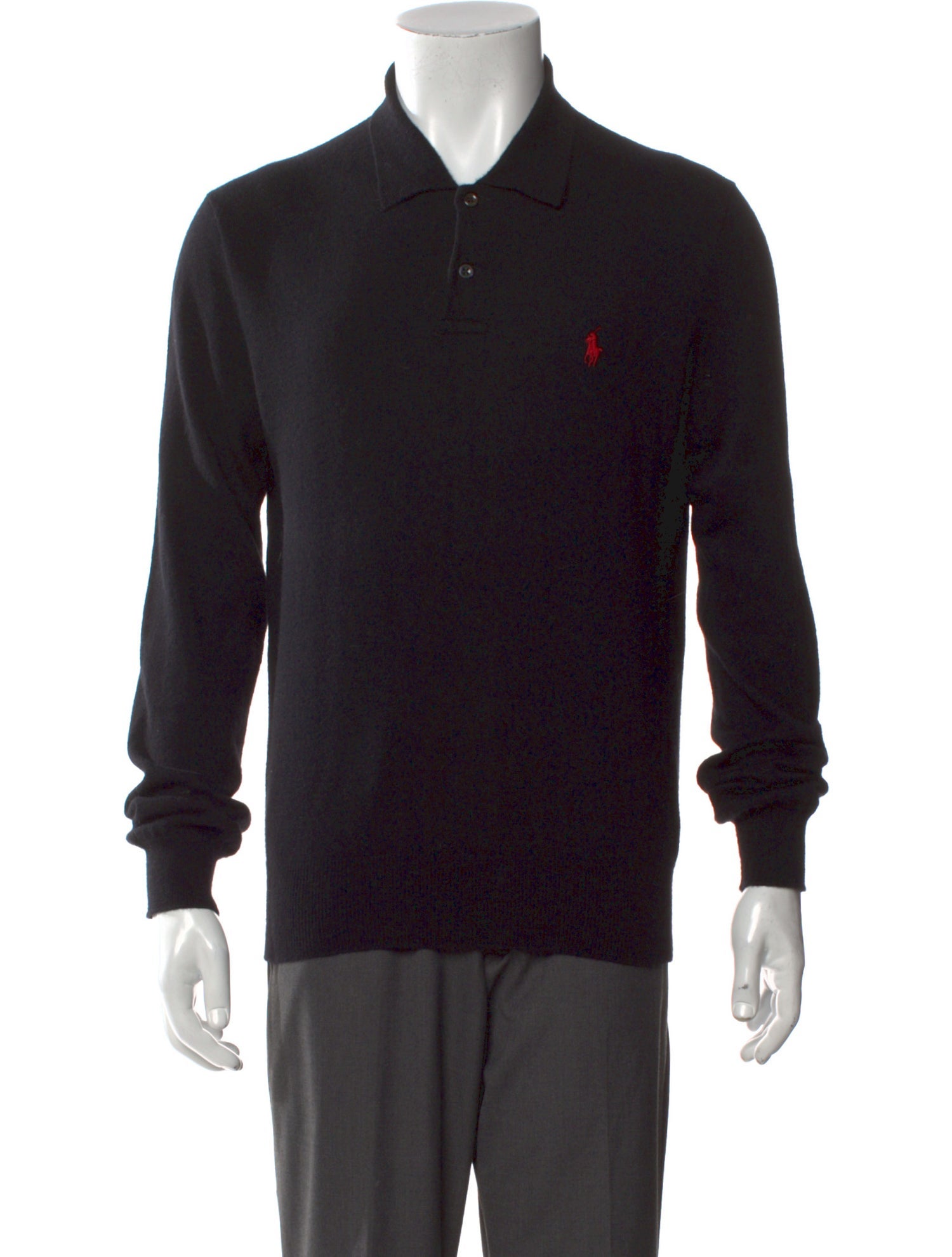 Polo Ralph Lauren Merino Wool Mock Neck Polo Sweater