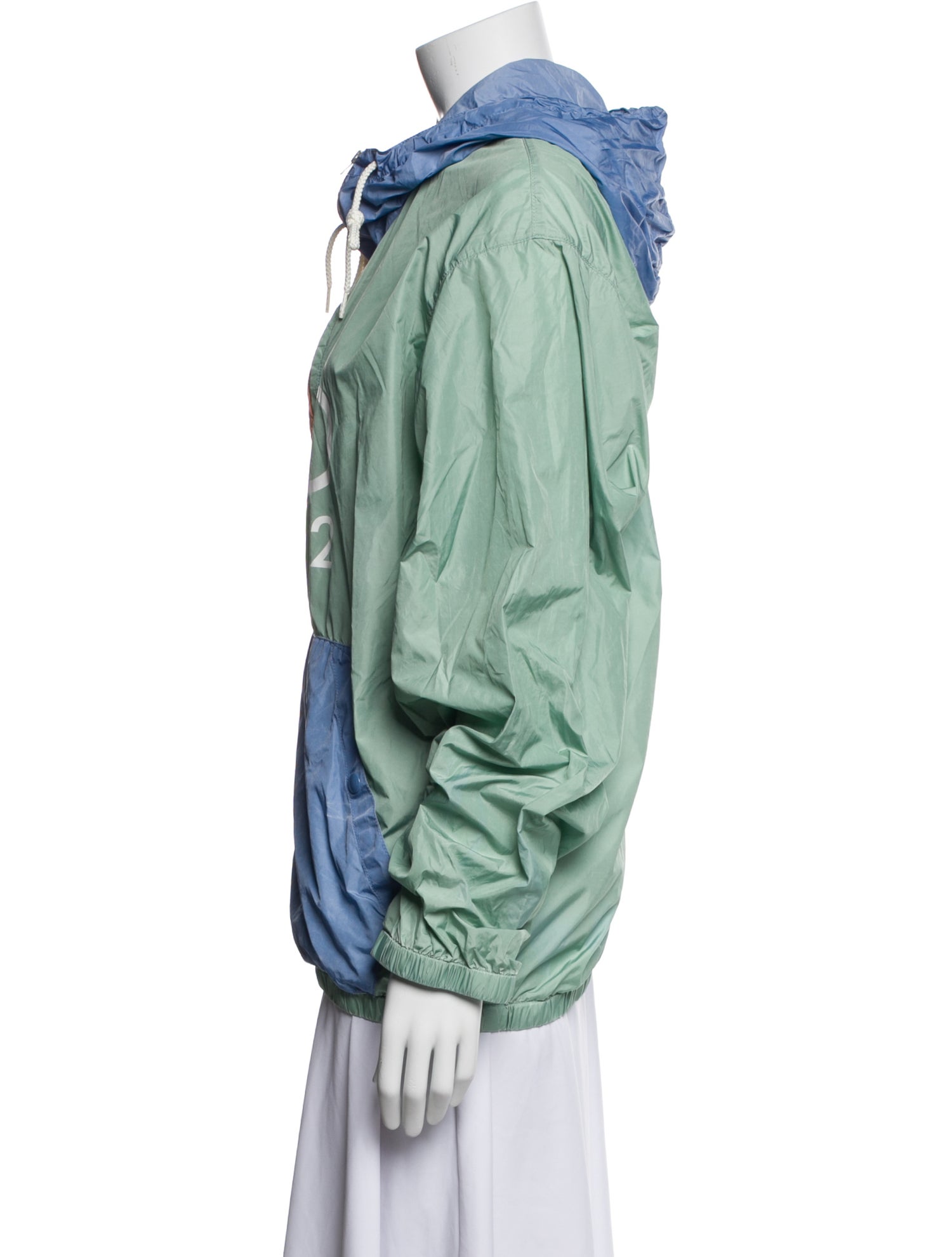 Polo Ralph Lauren Nylon Colorblock Pattern Bomber Jacket