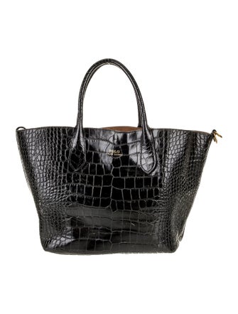 Polo Ralph Lauren Embossed Leather Tote