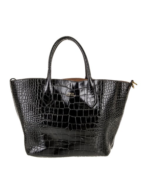 Polo Ralph Lauren Embossed Leather Tote
