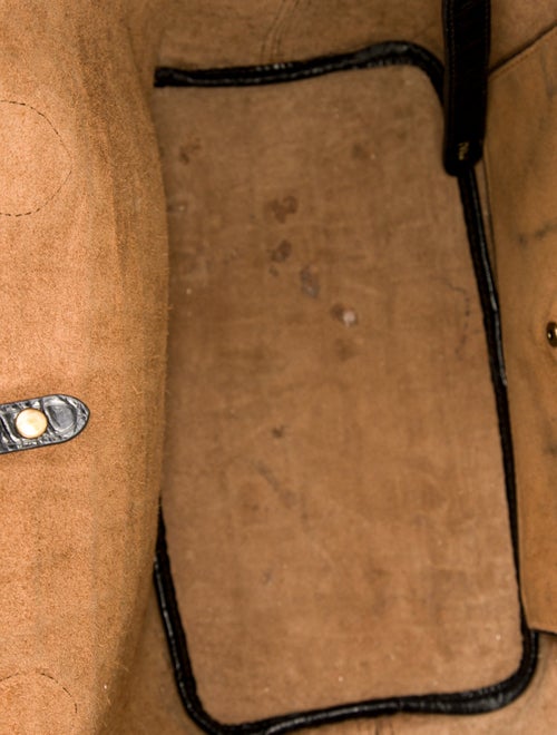 Polo Ralph Lauren Embossed Leather Tote