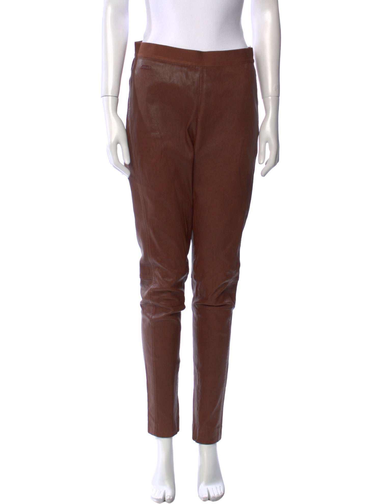 Polo Ralph Lauren Lamb Leather Skinny Leg Pants