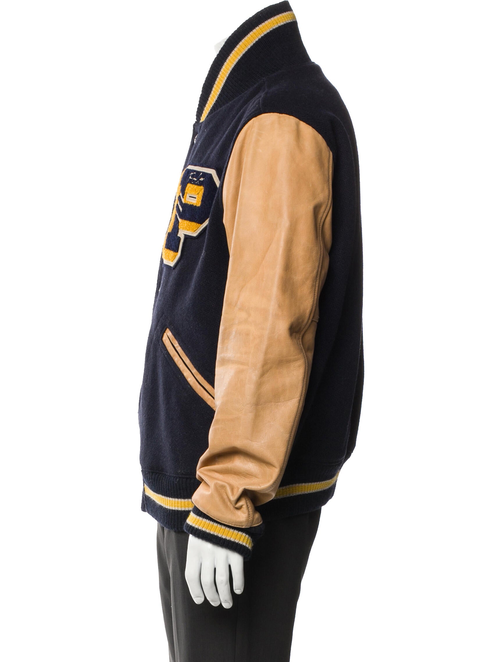 Polo Ralph Lauren Wool Striped Varsity Jacket