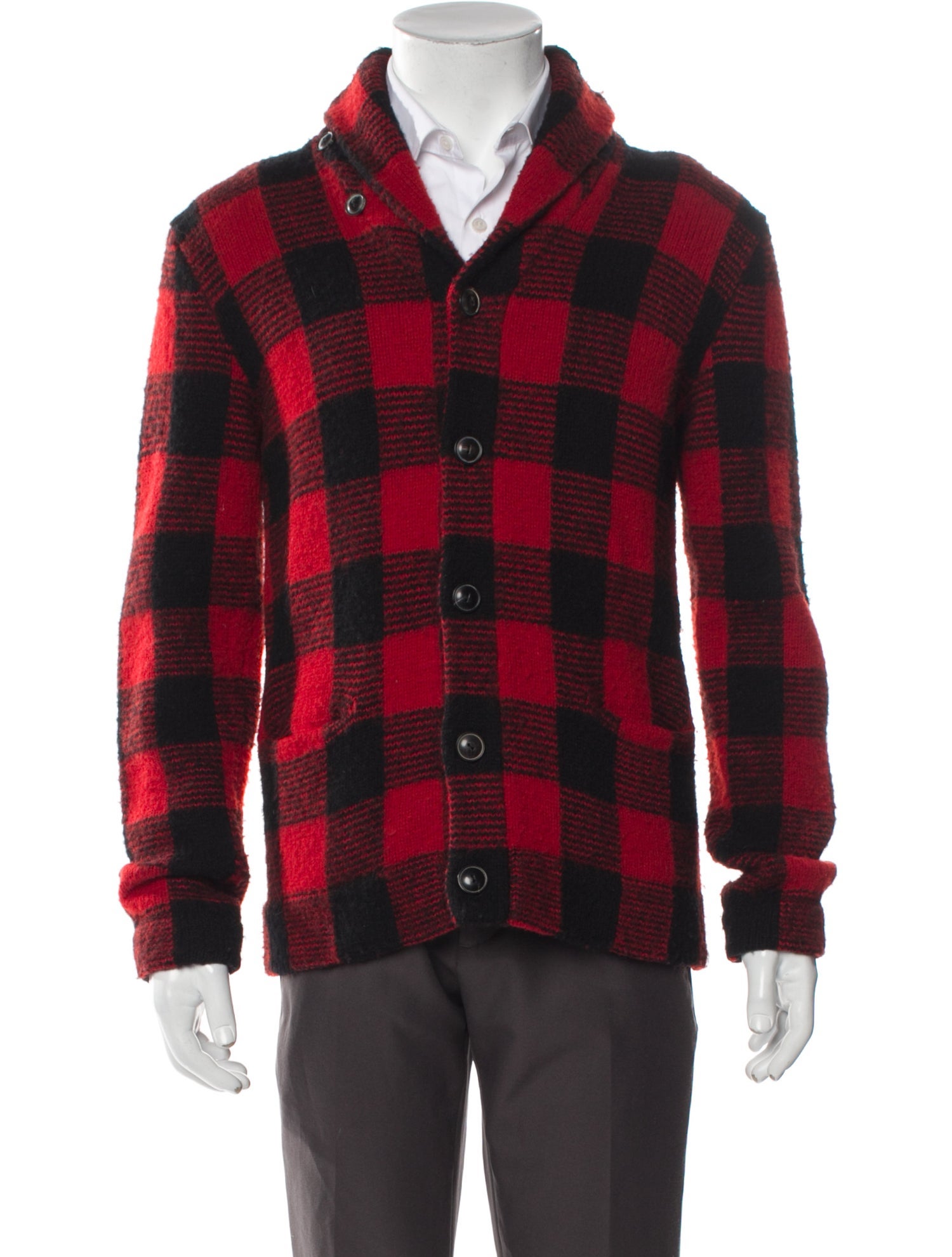 Polo Ralph Lauren Lambswool Plaid Print Coat