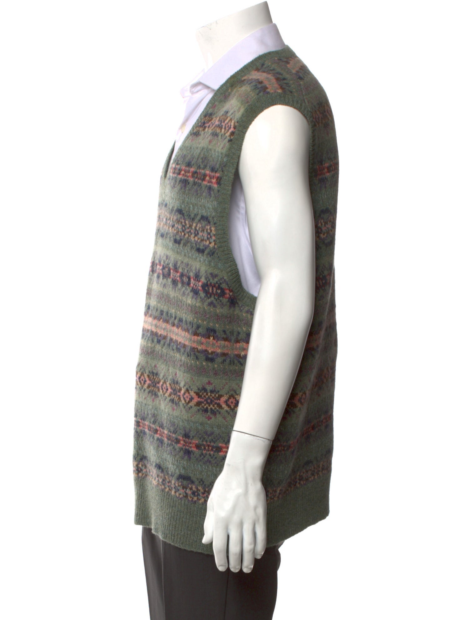 Polo Ralph Lauren Wool Printed Sweater Vest w/ Tags