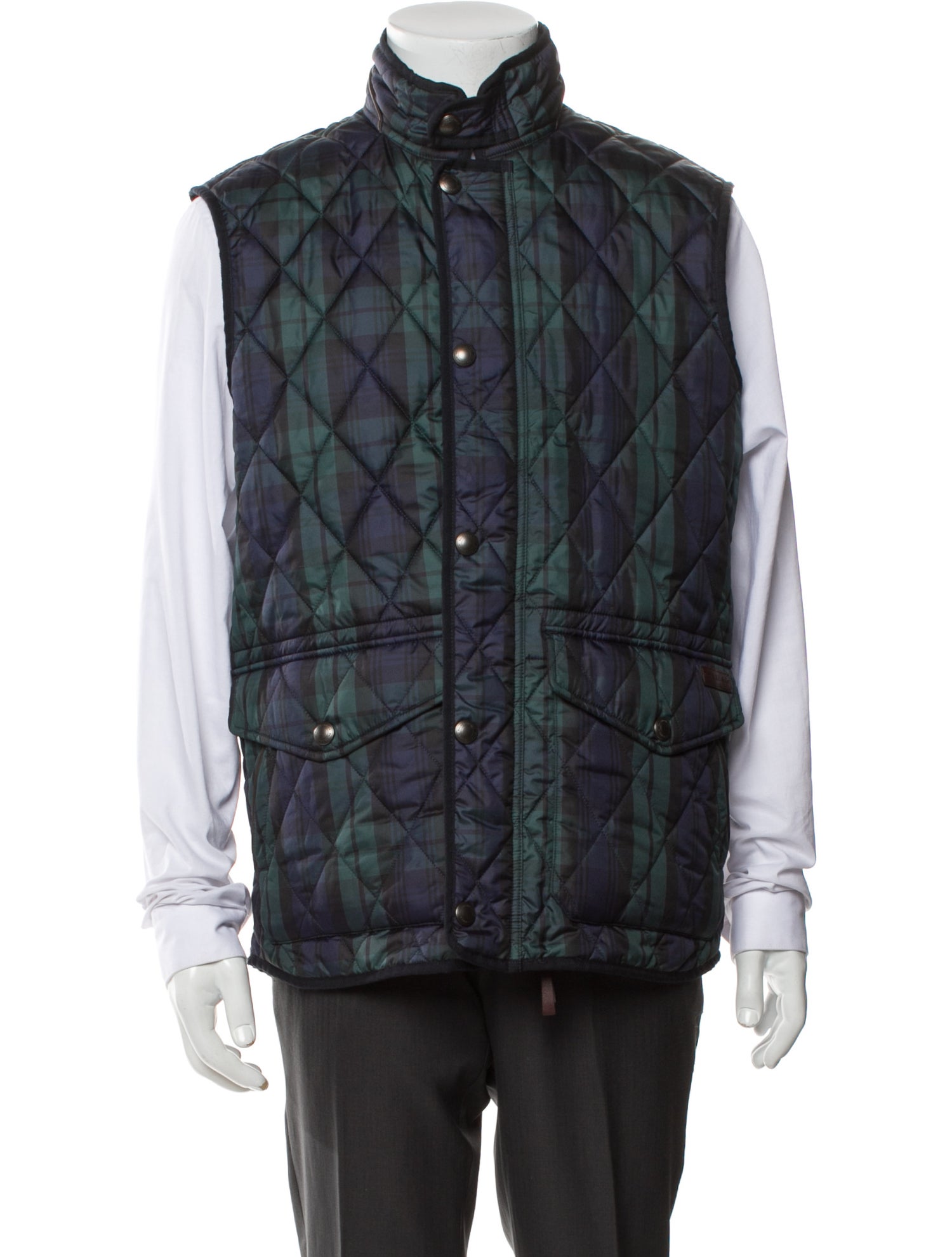 Polo Ralph Lauren Plaid Print Vest w/ Tags