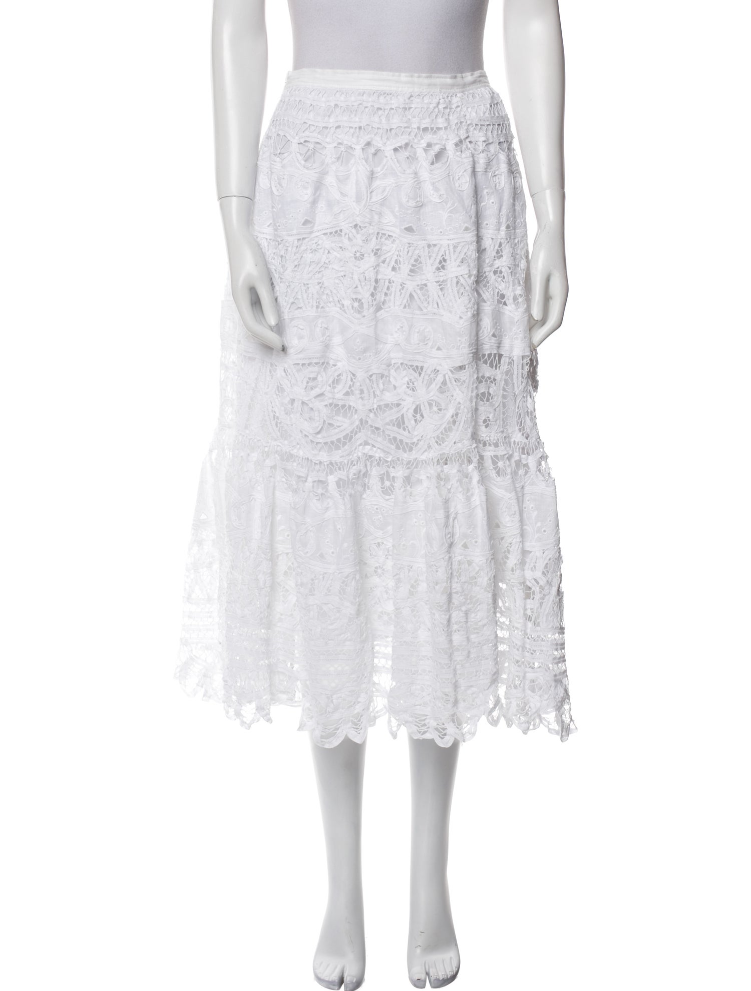 Polo Ralph Lauren Linen Midi Length Skirt