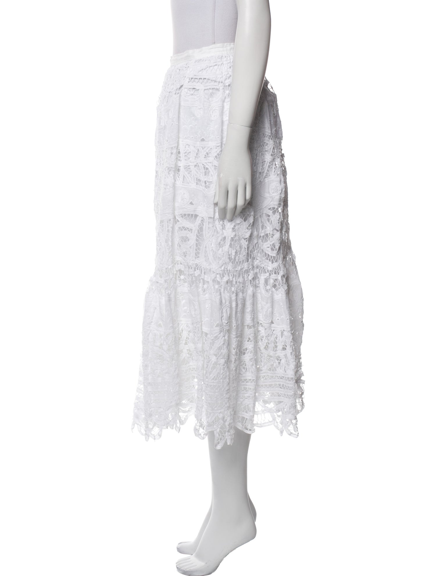 Polo Ralph Lauren Linen Midi Length Skirt