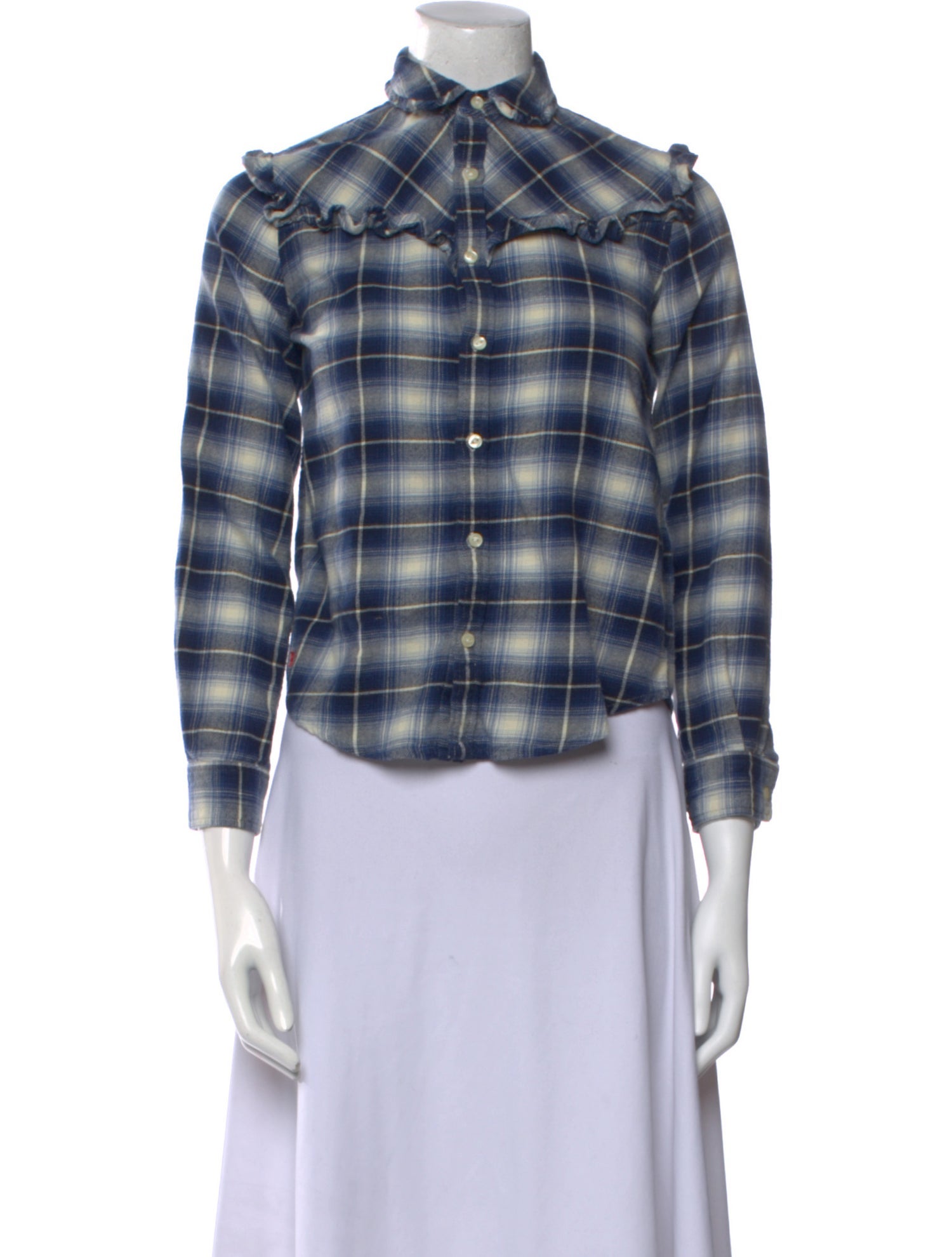 Polo Ralph Lauren Plaid Print Mock Neck Sweater