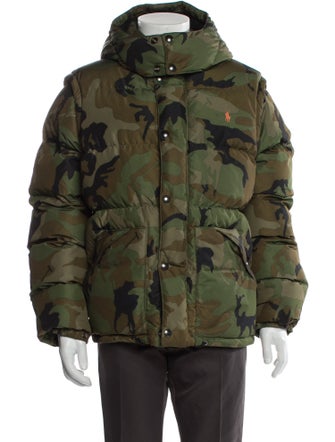 Polo Ralph Lauren Camouflage Print Puffer Coat