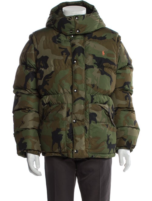 Polo Ralph Lauren Camouflage Print Puffer Coat