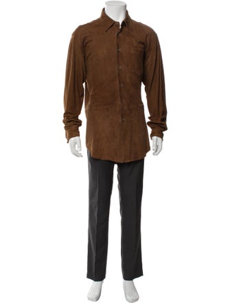 Polo Ralph Lauren Leather Long Sleeve Shirt