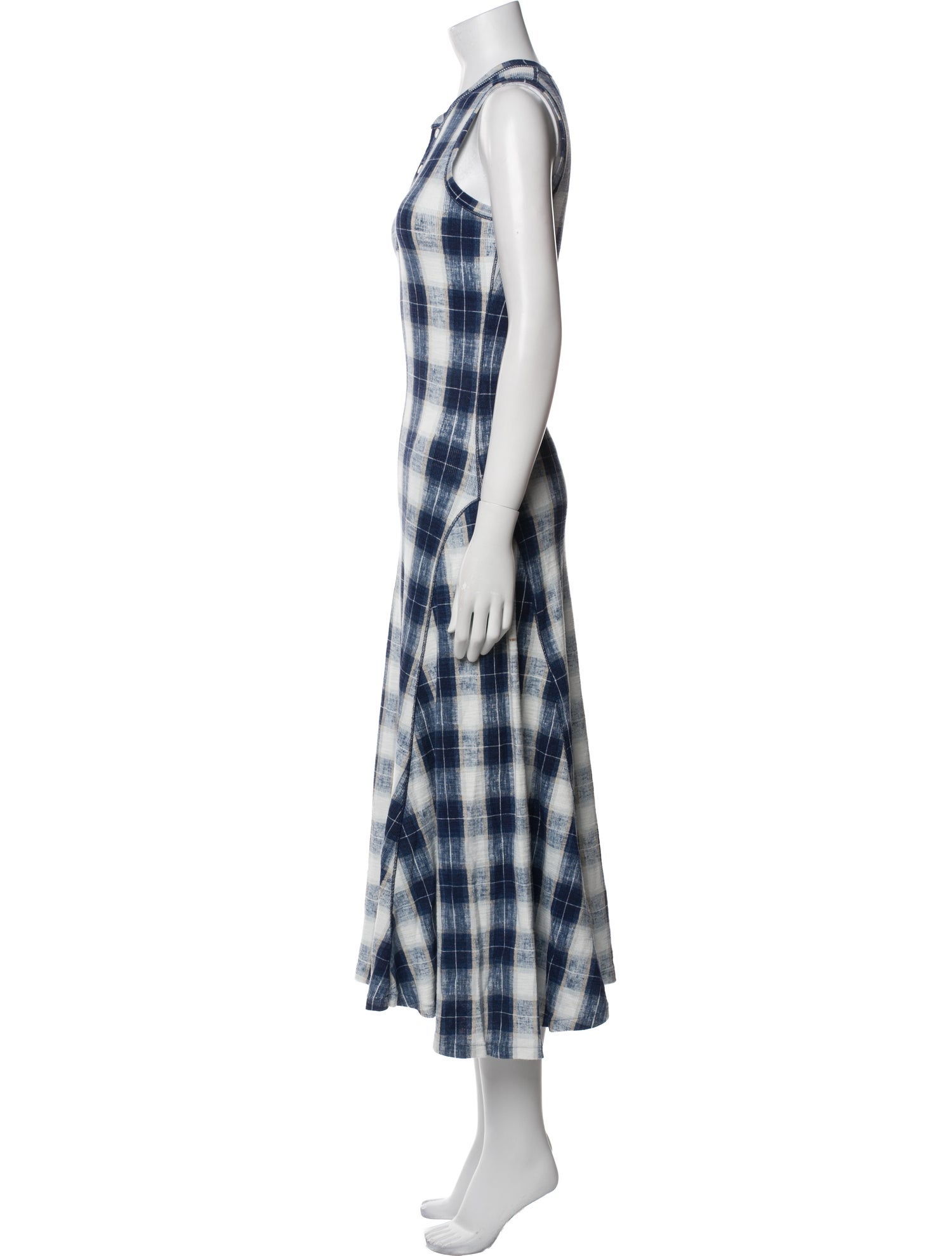 Polo Ralph Lauren Plaid Print Long Dress