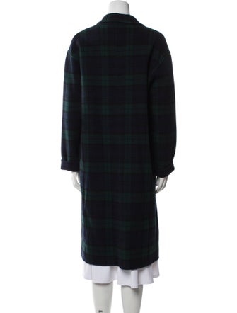 Polo Ralph Lauren Wool Plaid Print Peacoat